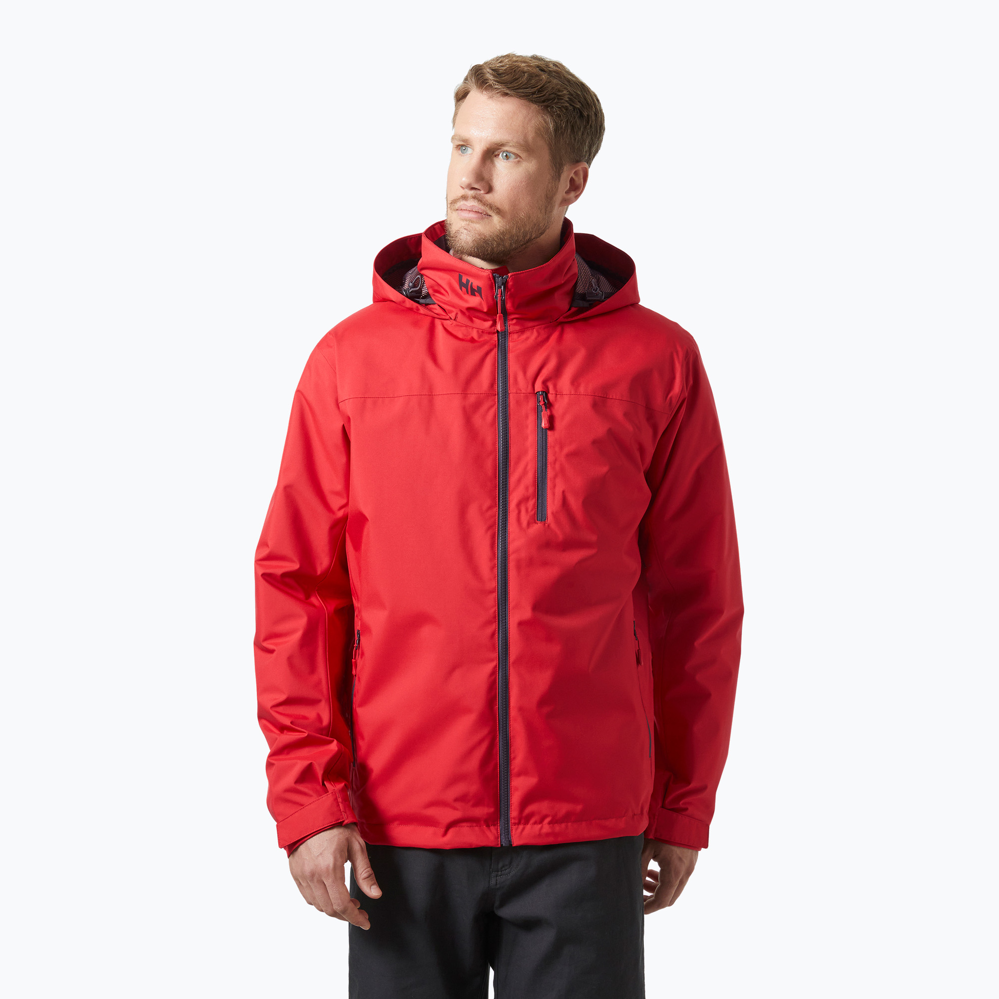 Pánska bunda Helly Hansen Crew Hooded Midlayer 2 red (Crew Hooded Midlayer 2 34442_162)