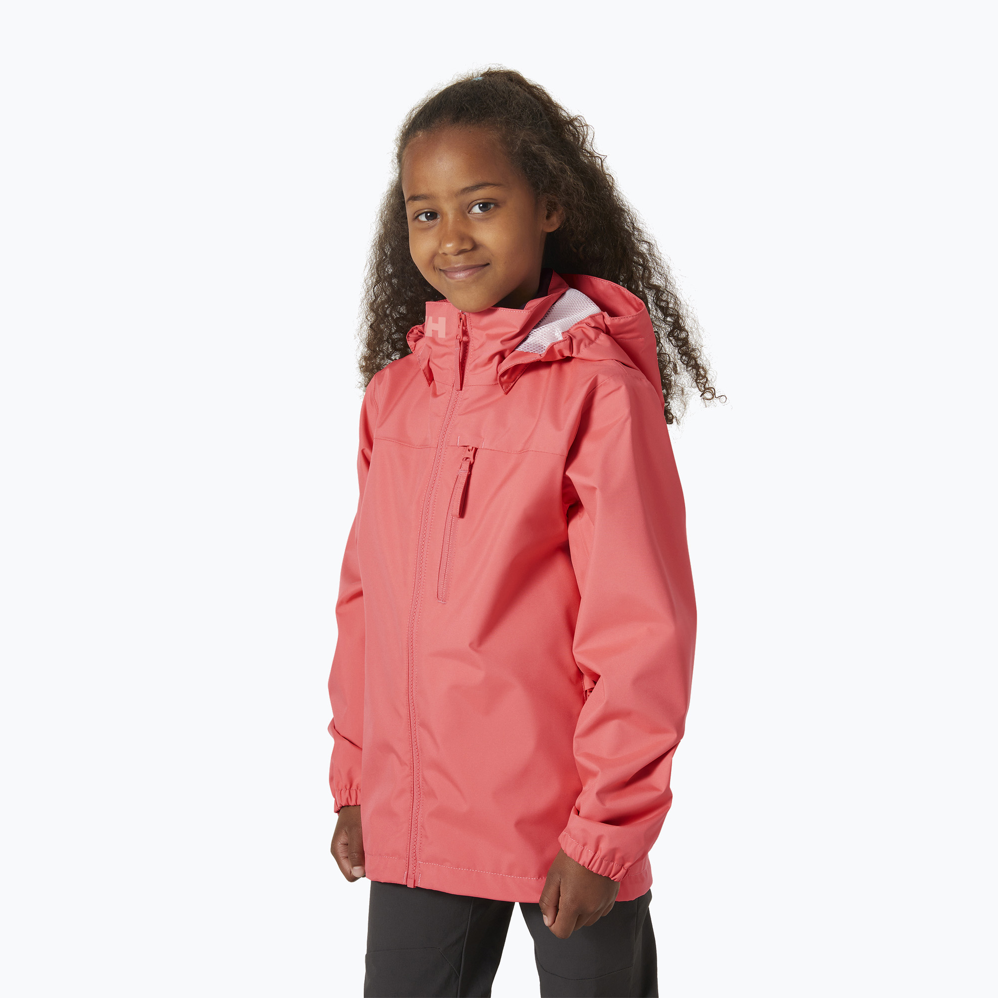 Detská bunda Helly Hansen Crew Hooded JR sunset pink (Crew Hooded Jr 41813_098)