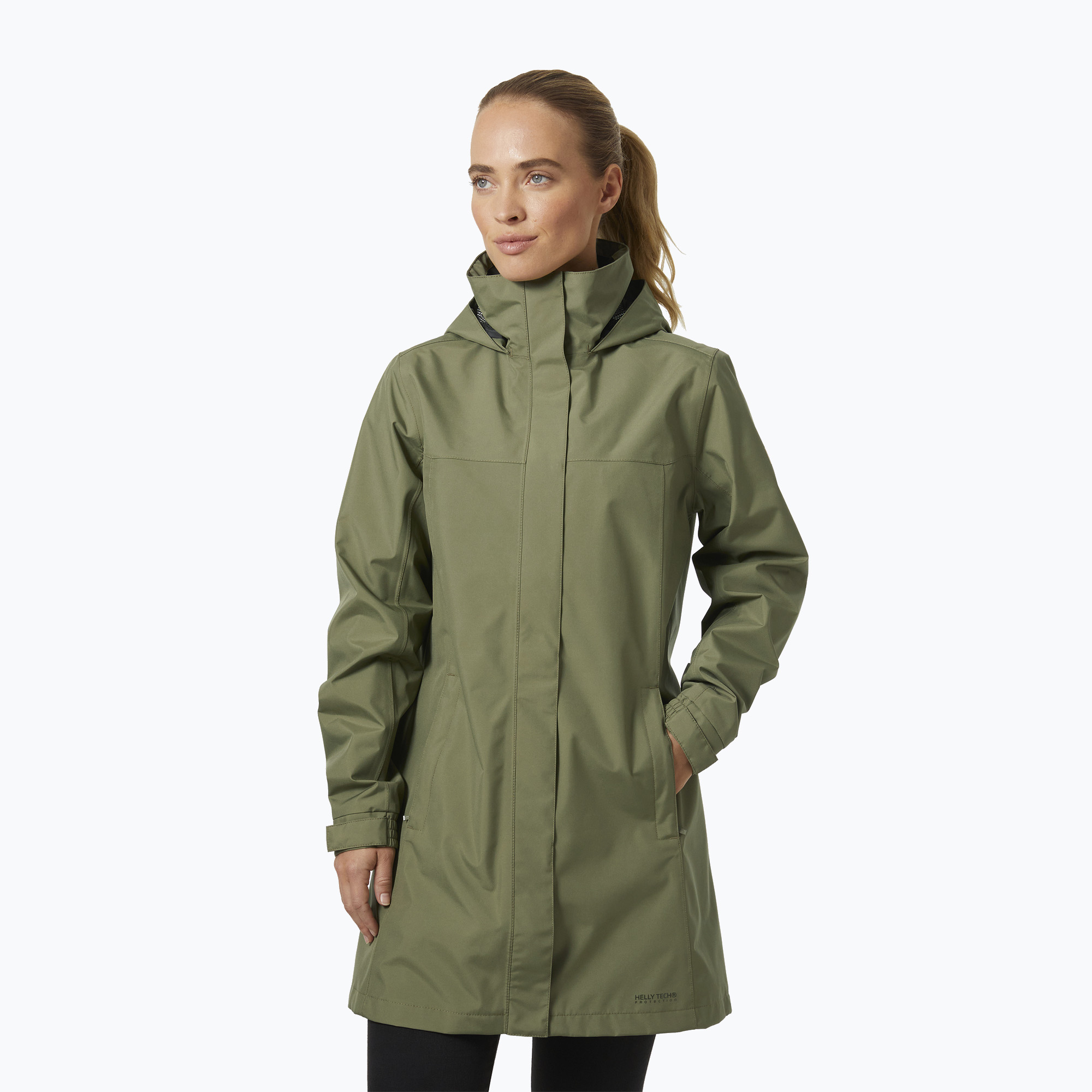 Dámsky kabát Helly Hansen Aden Long Coat lav green (Aden Long Coat 62648_421)