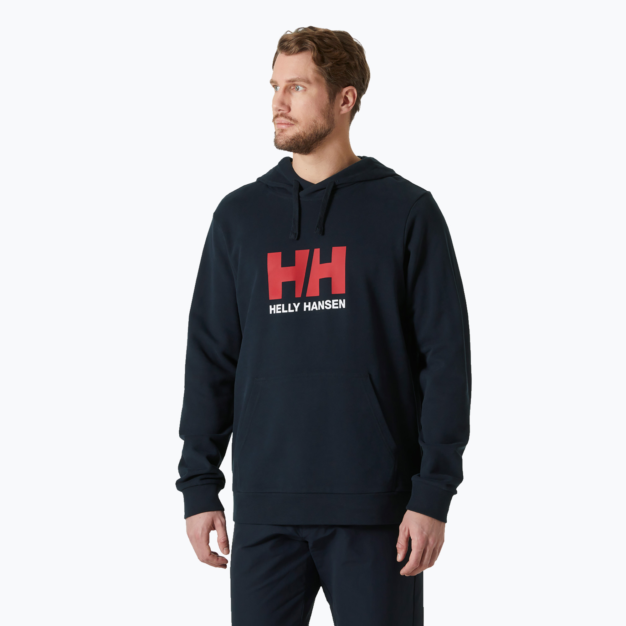 Pánska mikina Helly Hansen HH Logo Hoodie 2.0 navy (HH Logo Hoodie 2.0 30394_597)