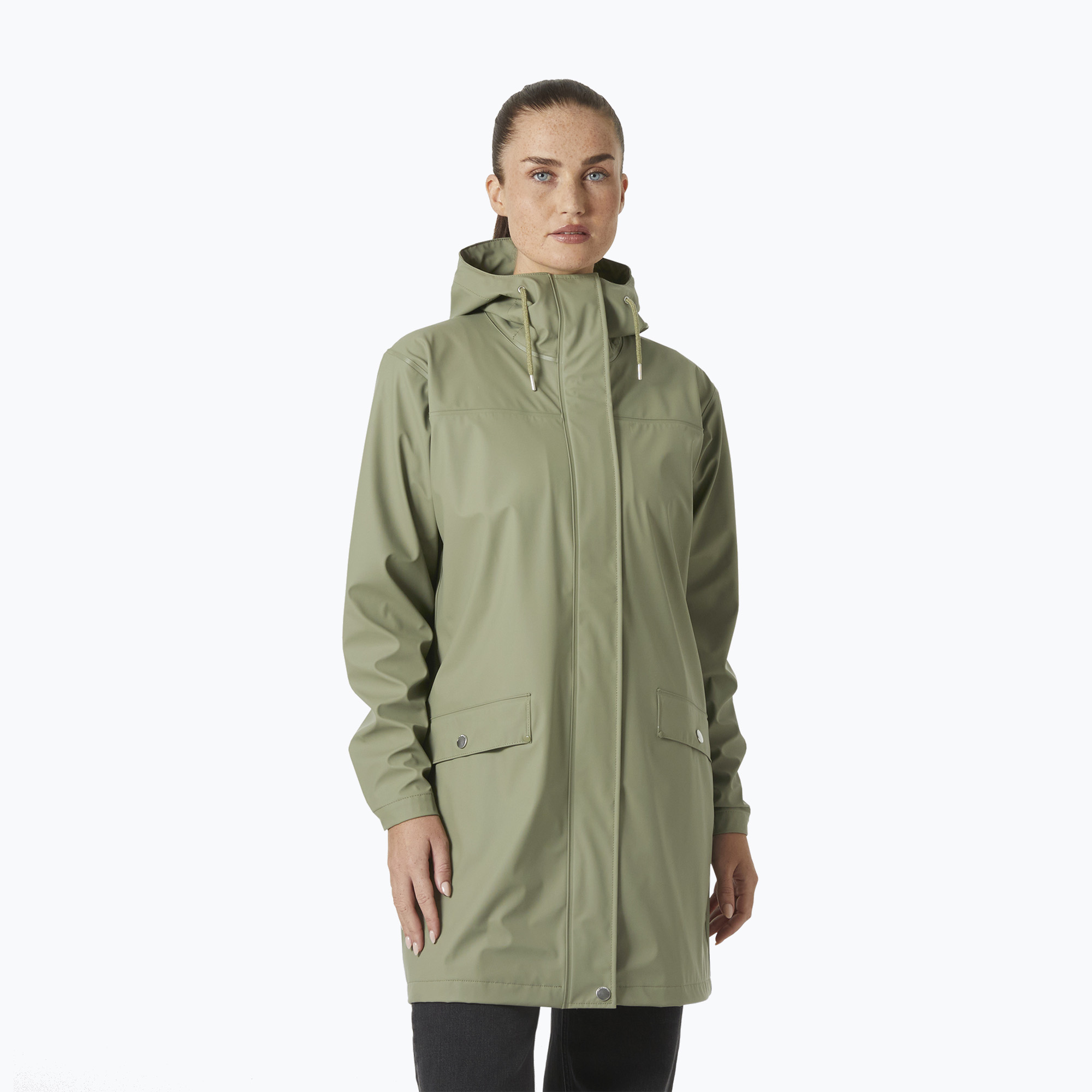 Dámsky kabát Helly Hansen Moss lav green (Moss Rain Coat 53251_421)