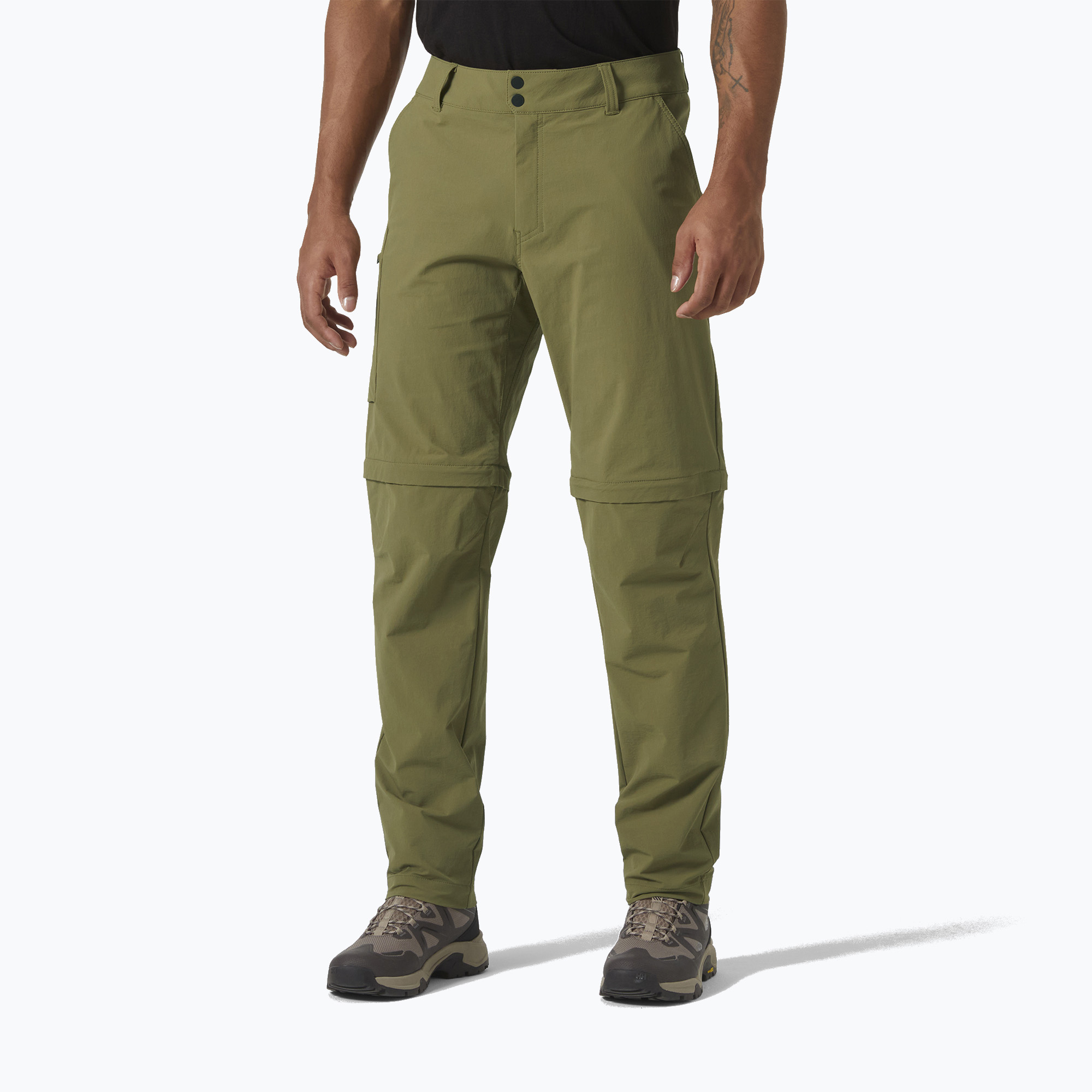 Helly Hansen pánske softshellové nohavice Brono Softshell Zip Off terrain green (Brono Softshell Zip Off 63152_473)