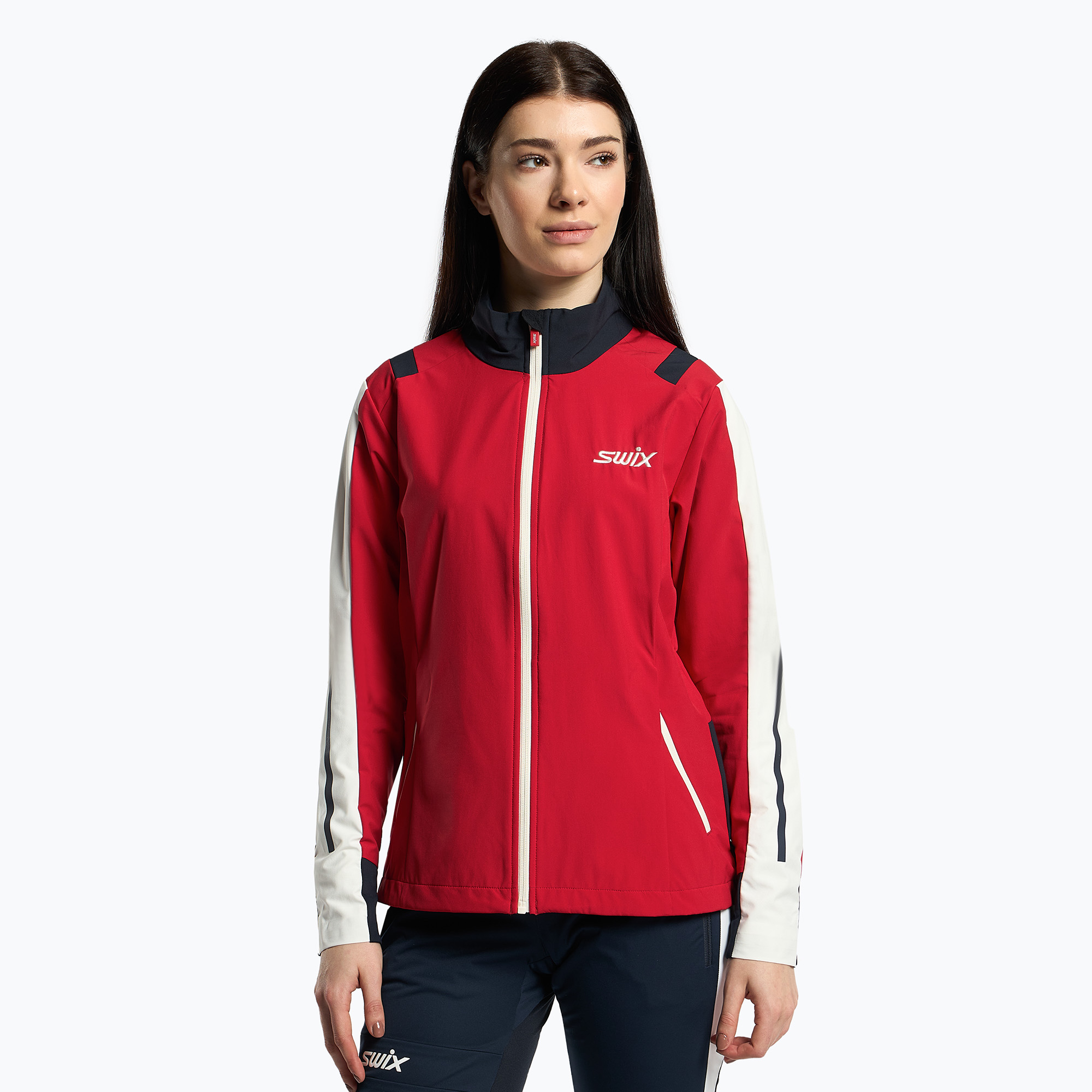 Dámska bunda na bežecké lyžovanie Swix Infinity červená 15246-9999-XS