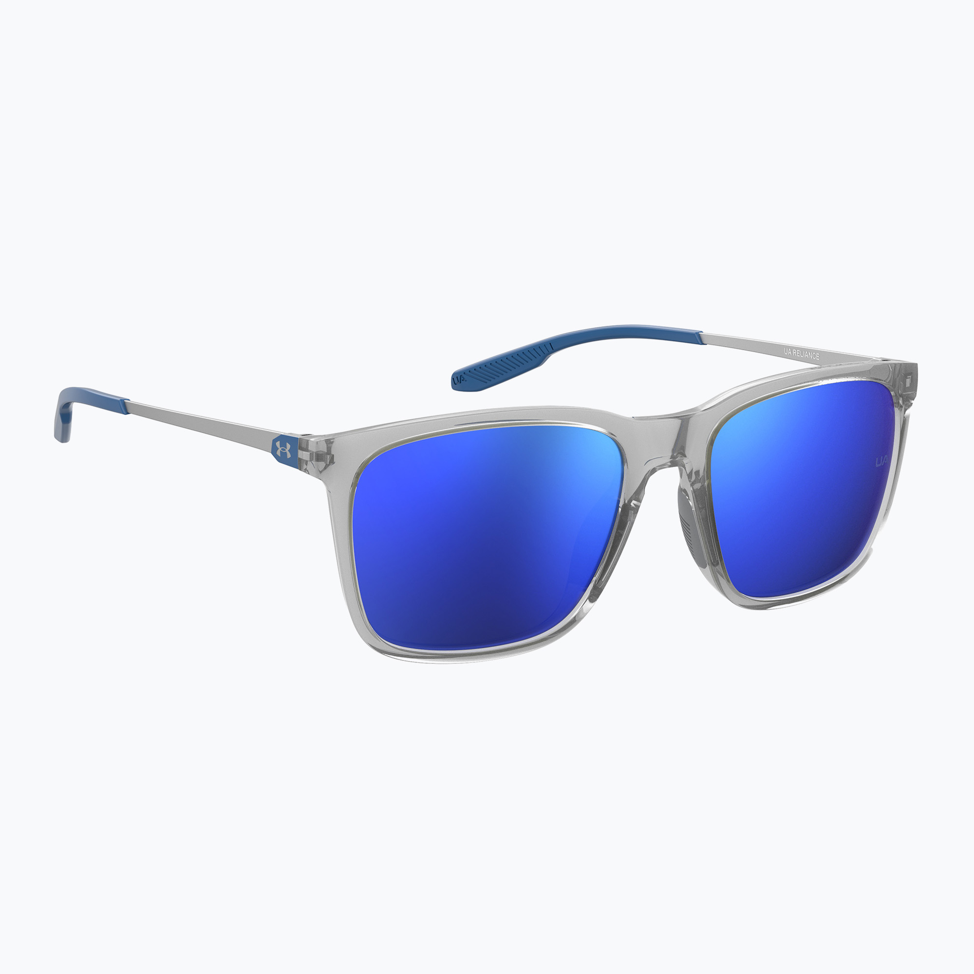 Pánske slnečné okuliare Under Armour Reliance crystal grey/blue multilayer