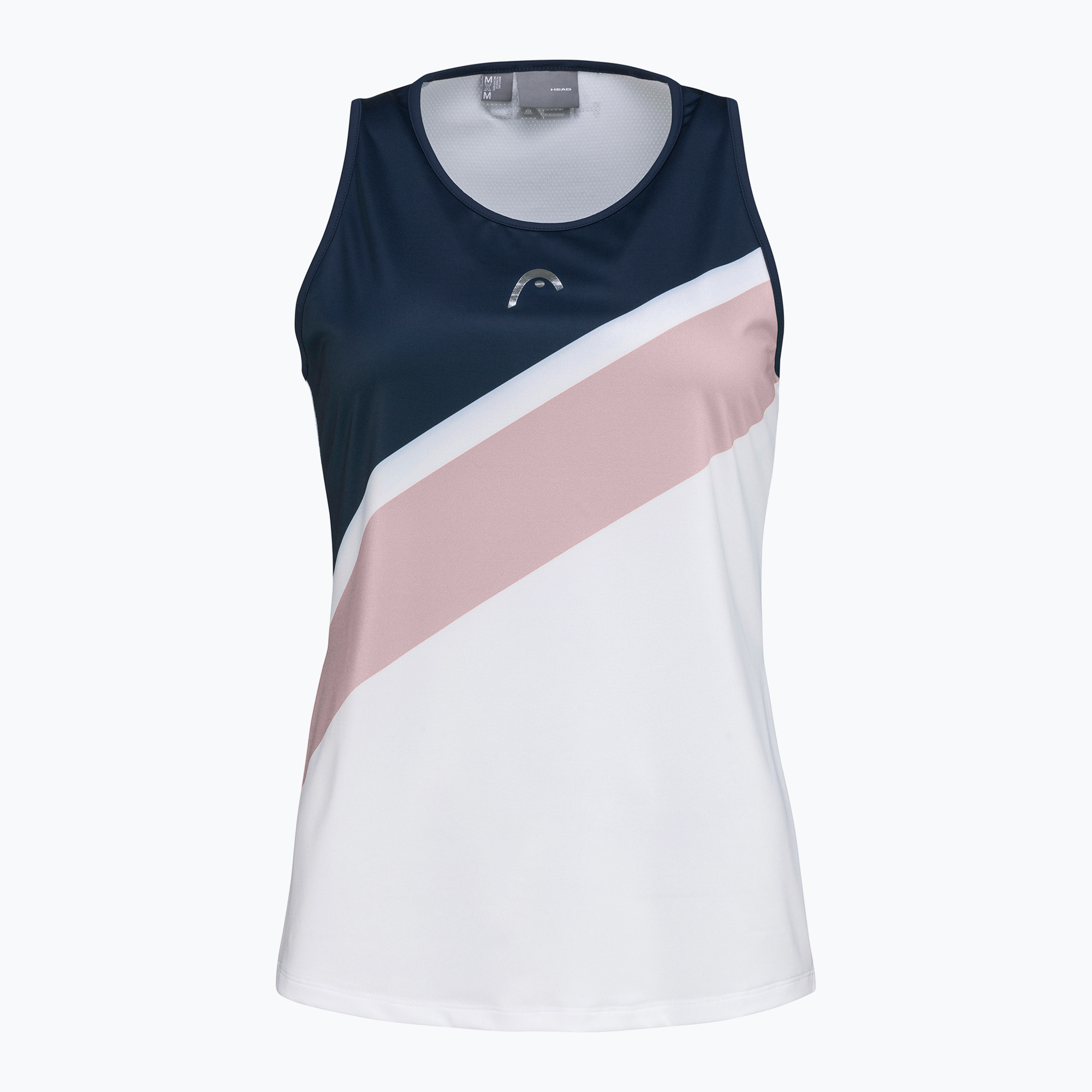 Dámske tenisové tričko HEAD Perf white and pink 814342