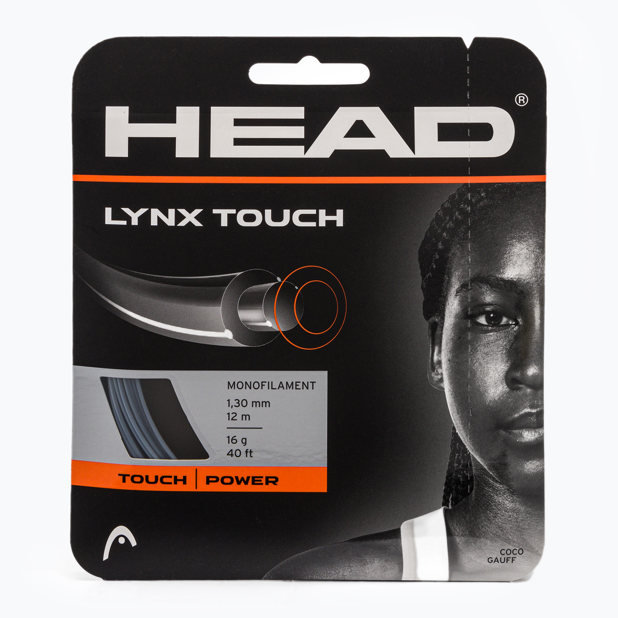 Tenisová struna HEAD Lynx Touch 12 m čierna 281042