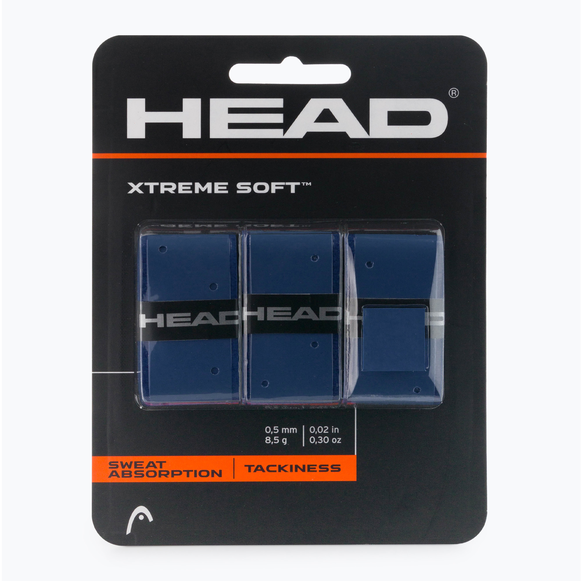 HEAD Xtremesoft Grip Tenisová raketa Overwrap 3 ks modrá 285104 (Xtremesoft Grip Overwrap 285104)