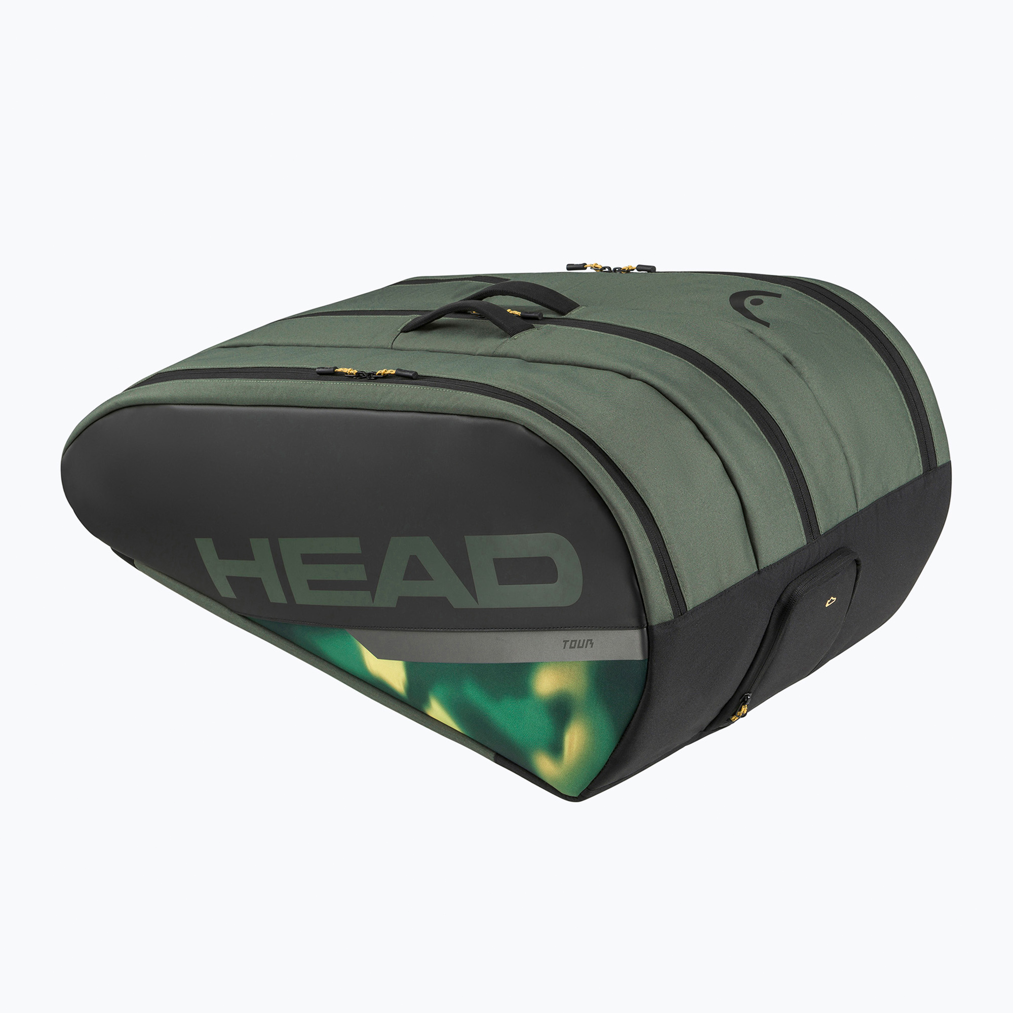Tenisová taška HEAD Team Racquet XL tymián/banán (Tour Racquet Bag XL 261014)