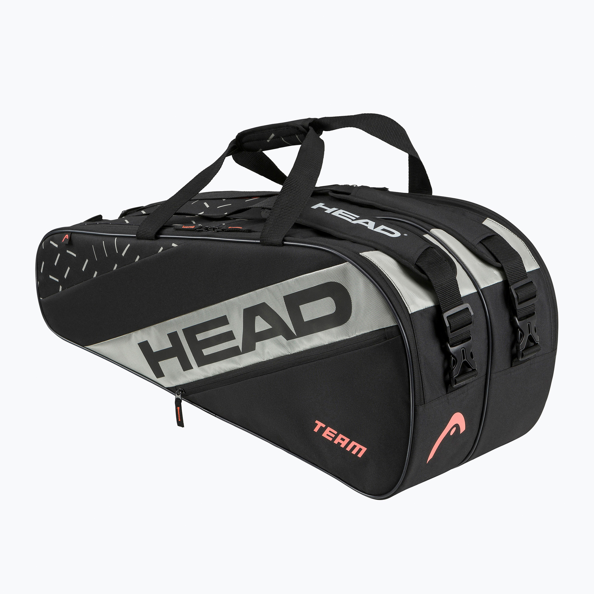 Tenisová taška HEAD Team Racquet L black/ceramic