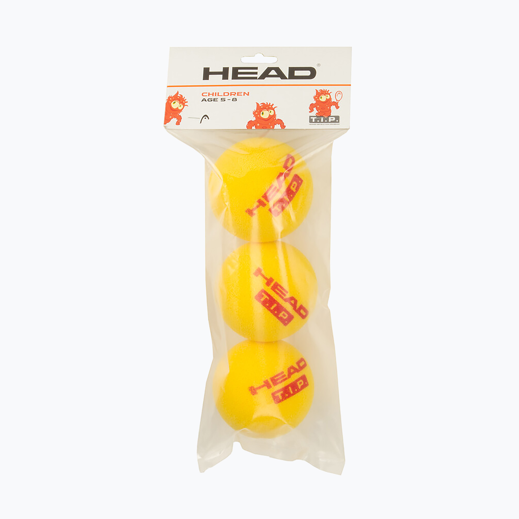HEAD Tip Červené penové detské tenisové loptičky 3 ks žlté 578363