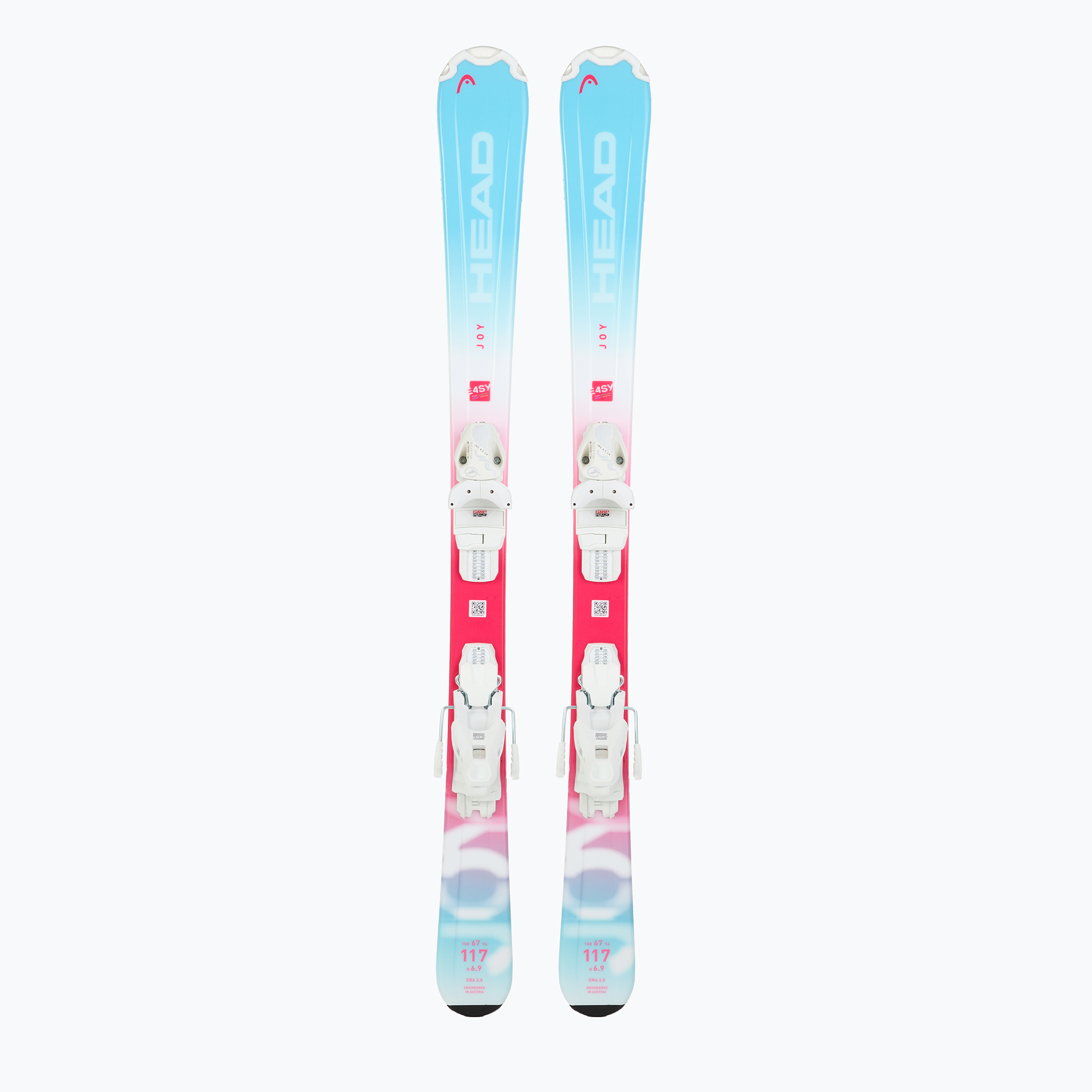 Detské zjazdové lyže HEAD Joy Easy JRS + viazanie Jrs 4.5 GW CA mint/pink (Joy Easy JRS + Jrs 4.5 GW CA 314454/114478)