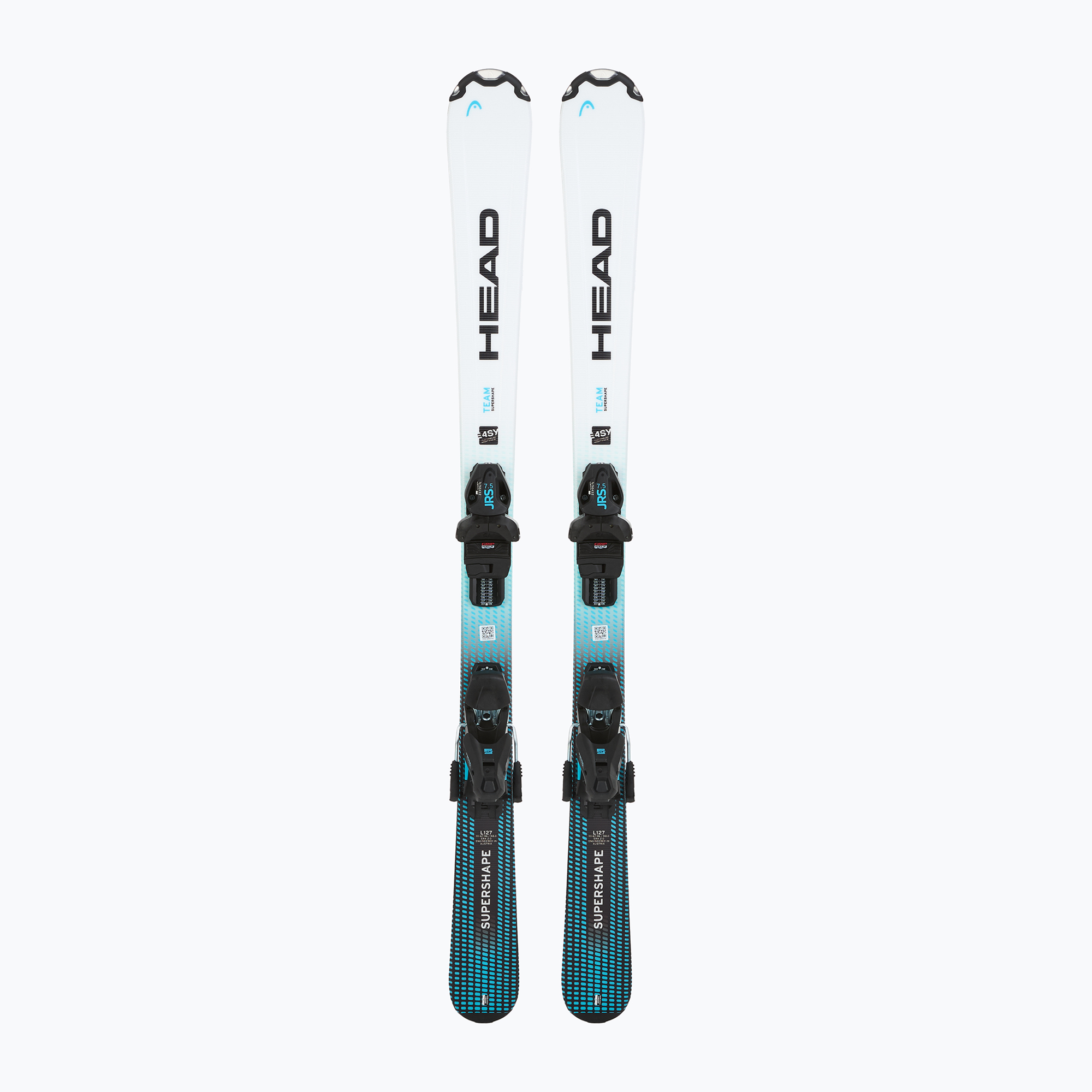 Detské zjazdové lyže HEAD Supershape Team Easy JRS + viazanie Jrs 7.5 GW CA white/blue