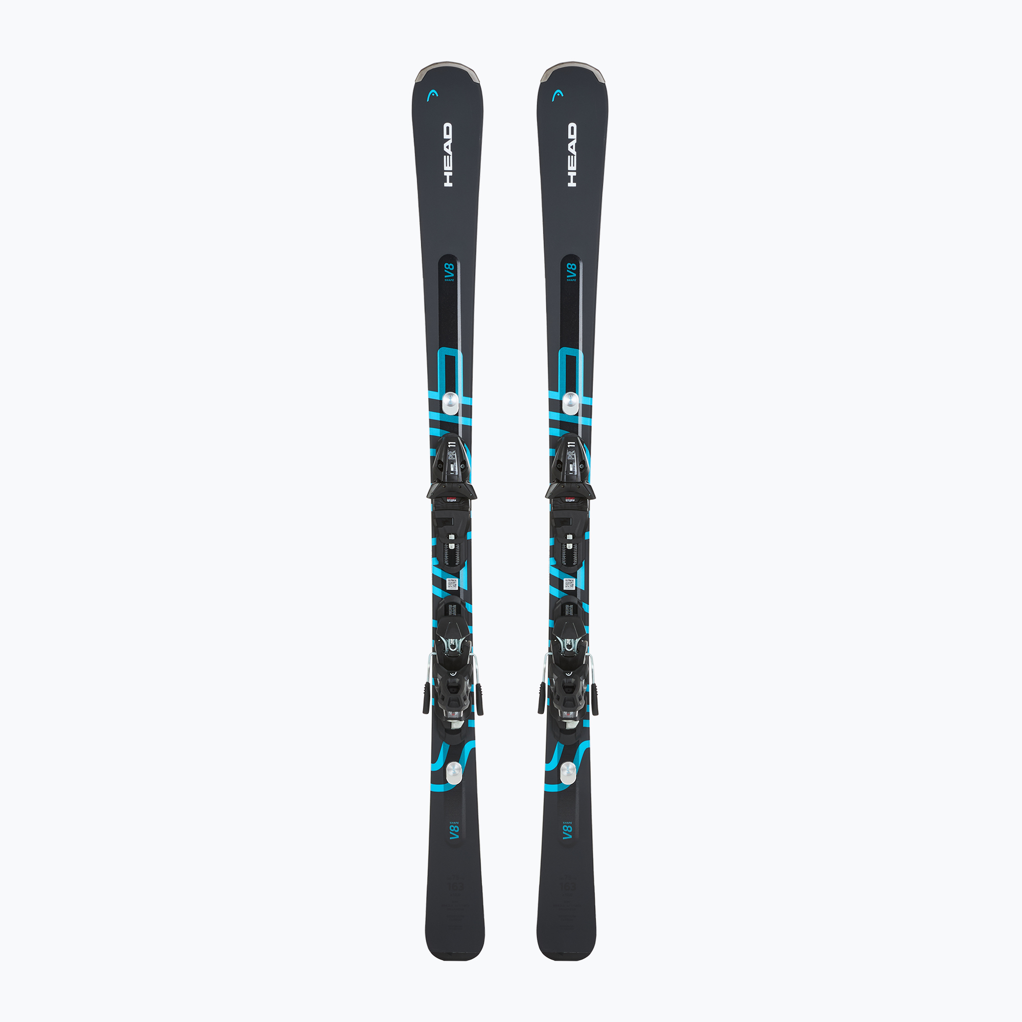 Zjazdové lyže HEAD Shape e-V8 SW AMT-PR + viazanie PR 11 GW anthracite/blue (Shape e-V8 SW AMT-PR + PR 11 GW 315224/100942)