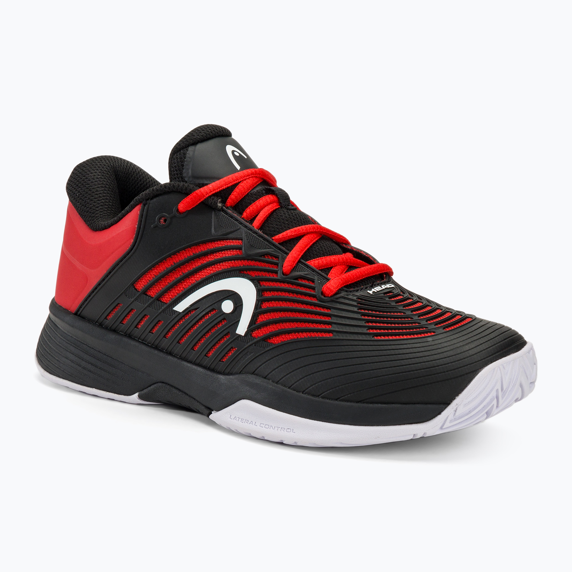 Detská tenisová obuv HEAD Revolt Pro 4.5 black/red (Revolt Pro 4.5 Jr 275204)