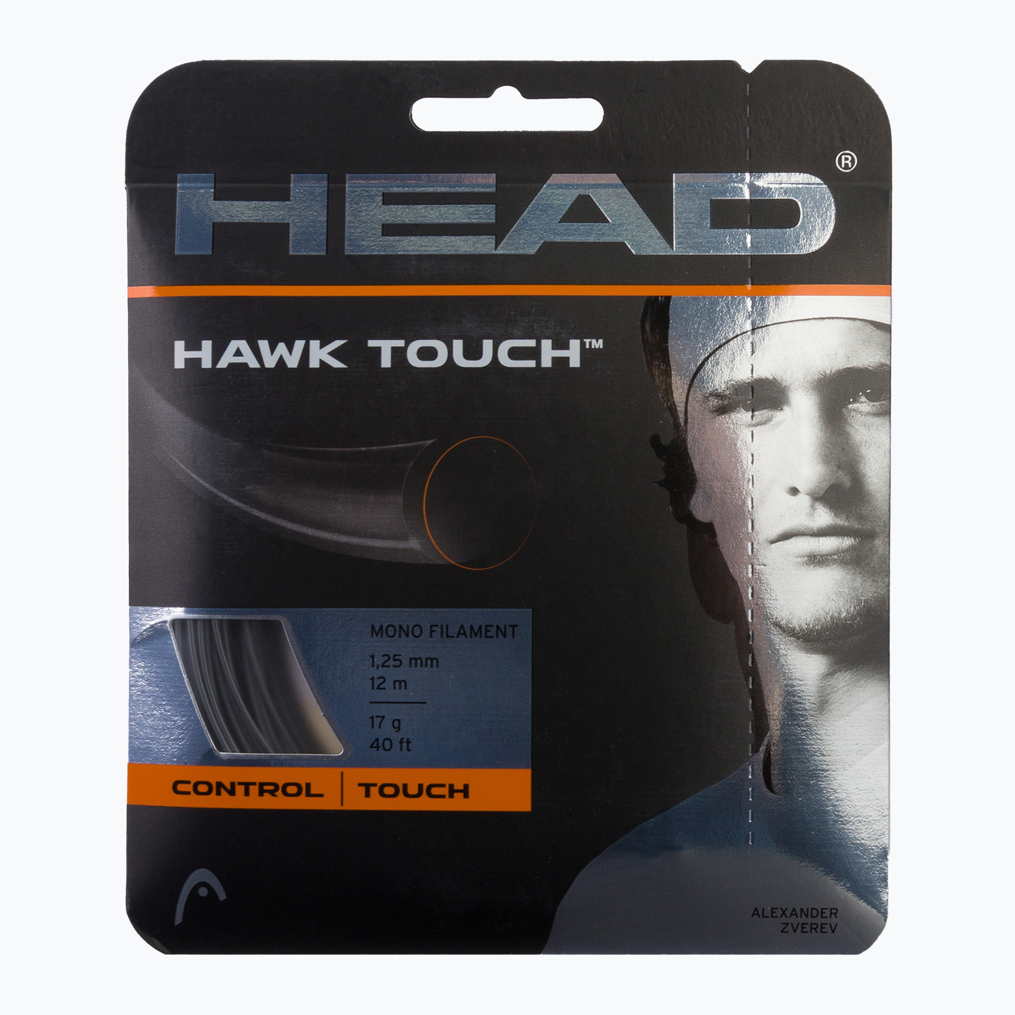 Tenisová struna HEAD Hawk Touch 12 m čierna 281204
