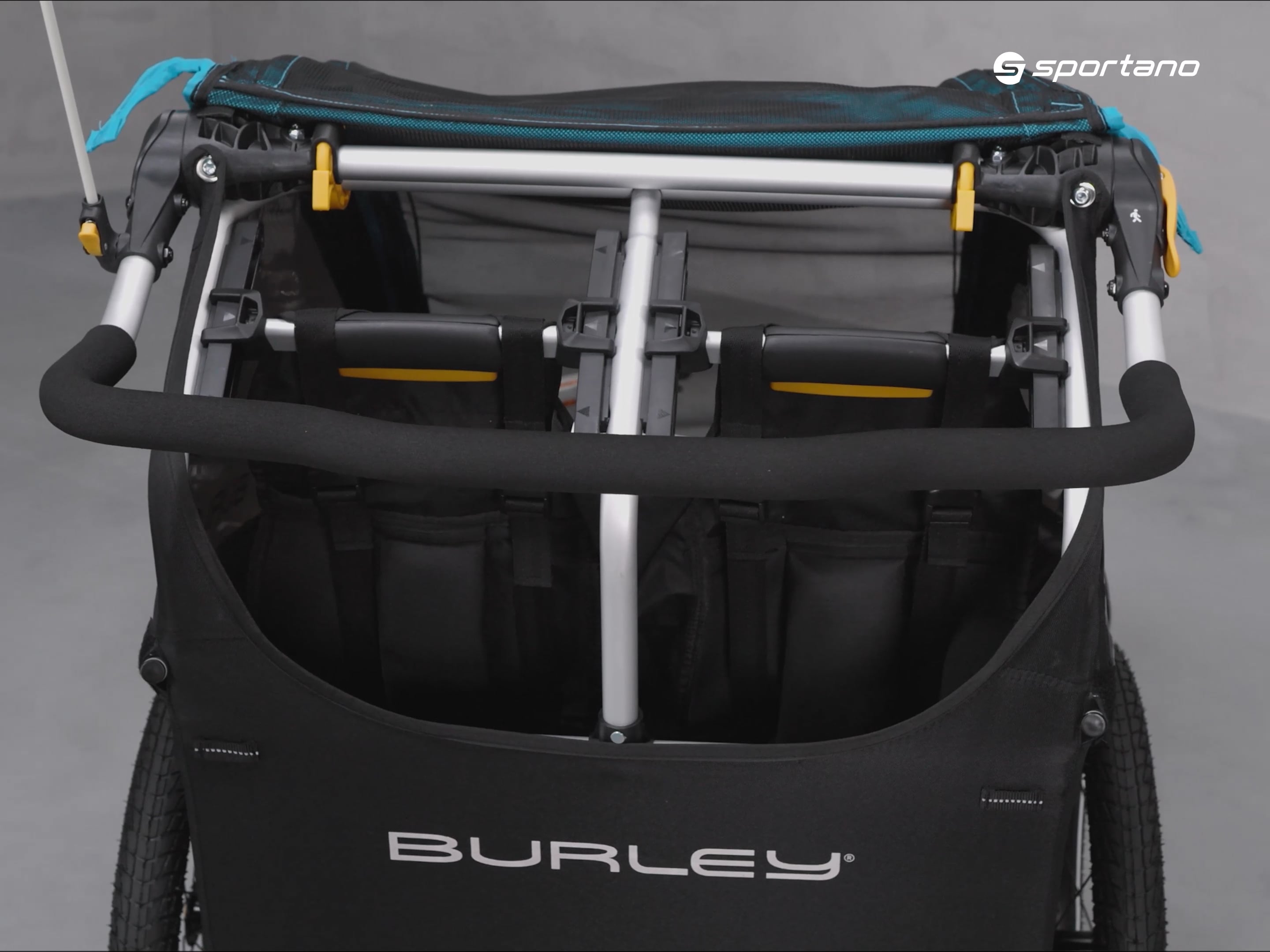 Burley D'Lite X Dvojitý príves na bicykel čierny BU-938101