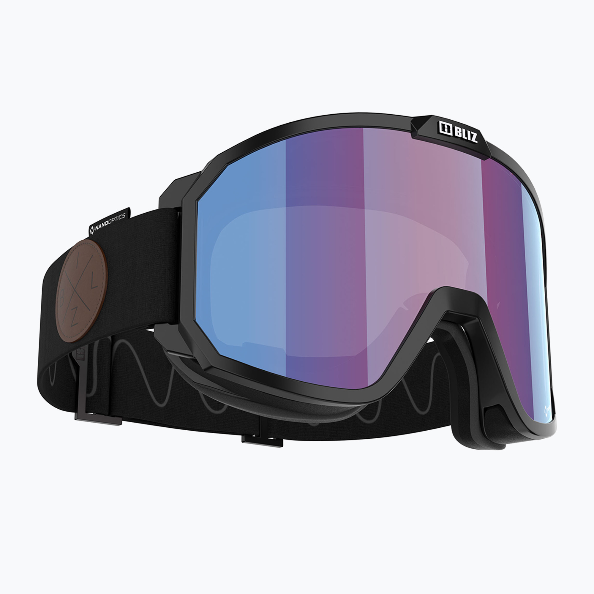 Lyžiarske okuliare Bliz Rave Nano Optics Nordic Light matt black/violet blue multi (Rave Nano Optics Nordic Light 0ZG8002-03 00)