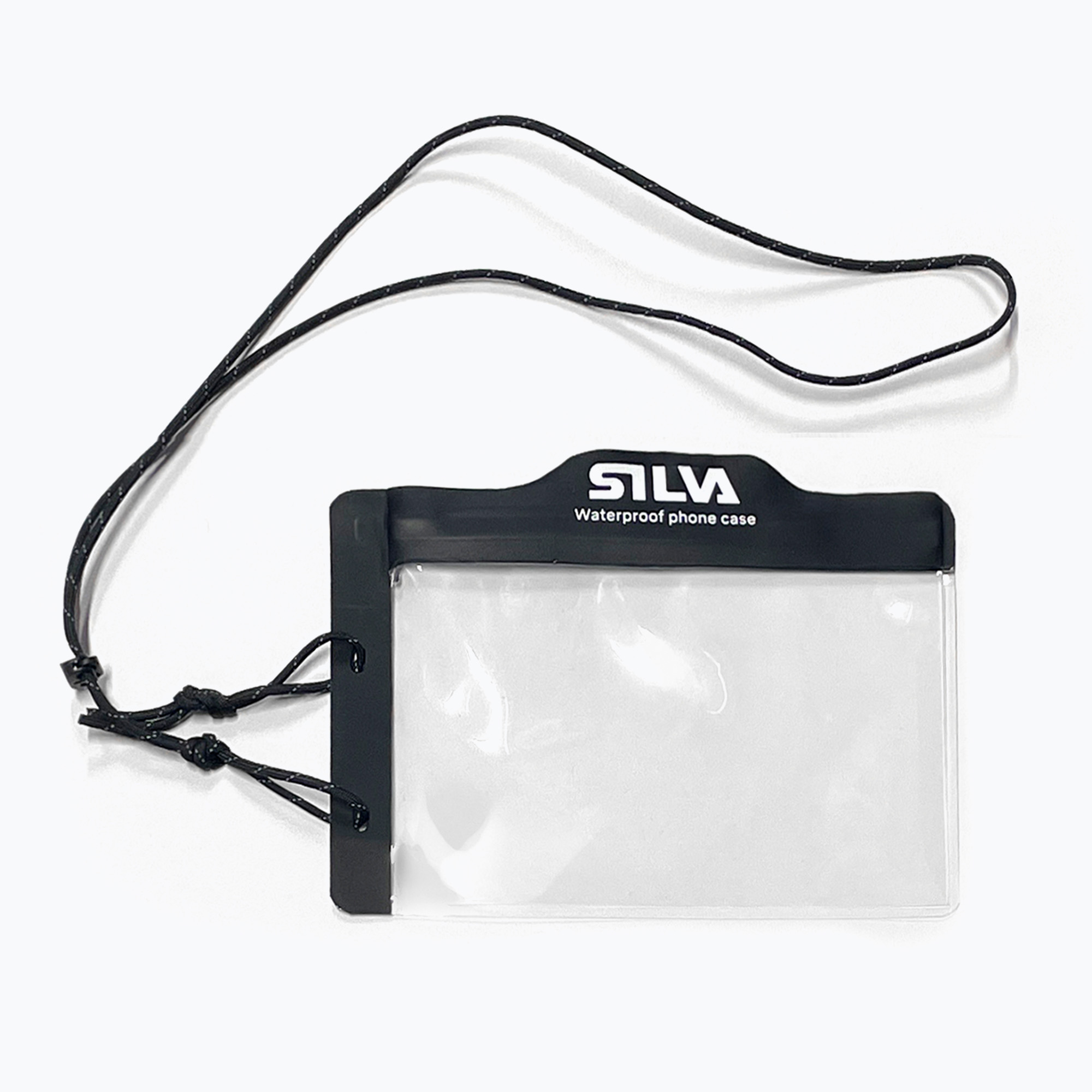 Vodeodolný obal na telefón Silva Waterproof Phone Case transparentny/czarny