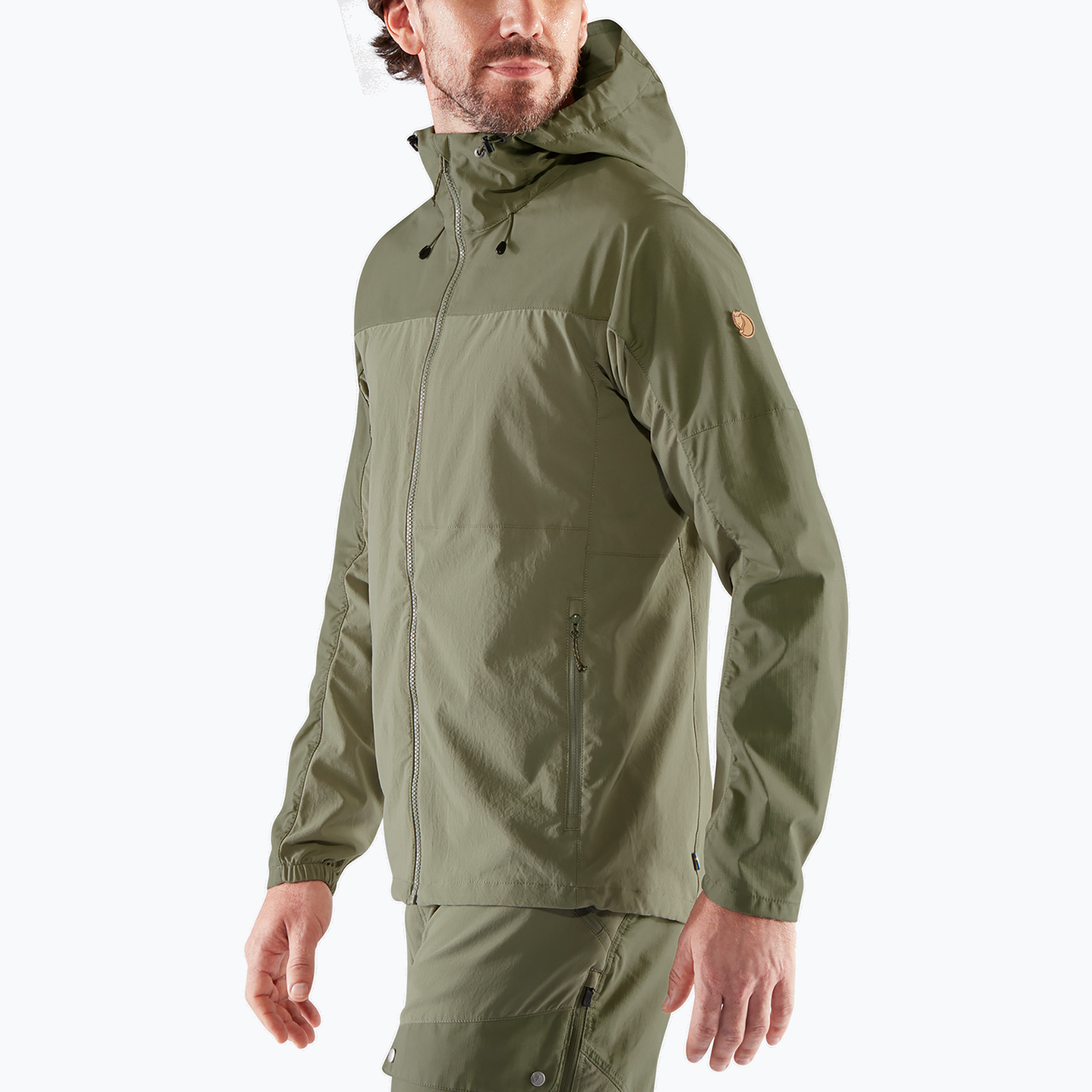 Pánska vetrovka Fjällräven Abisko Midsummer savanna/ light olive (Abisko Midsummer F81151)
