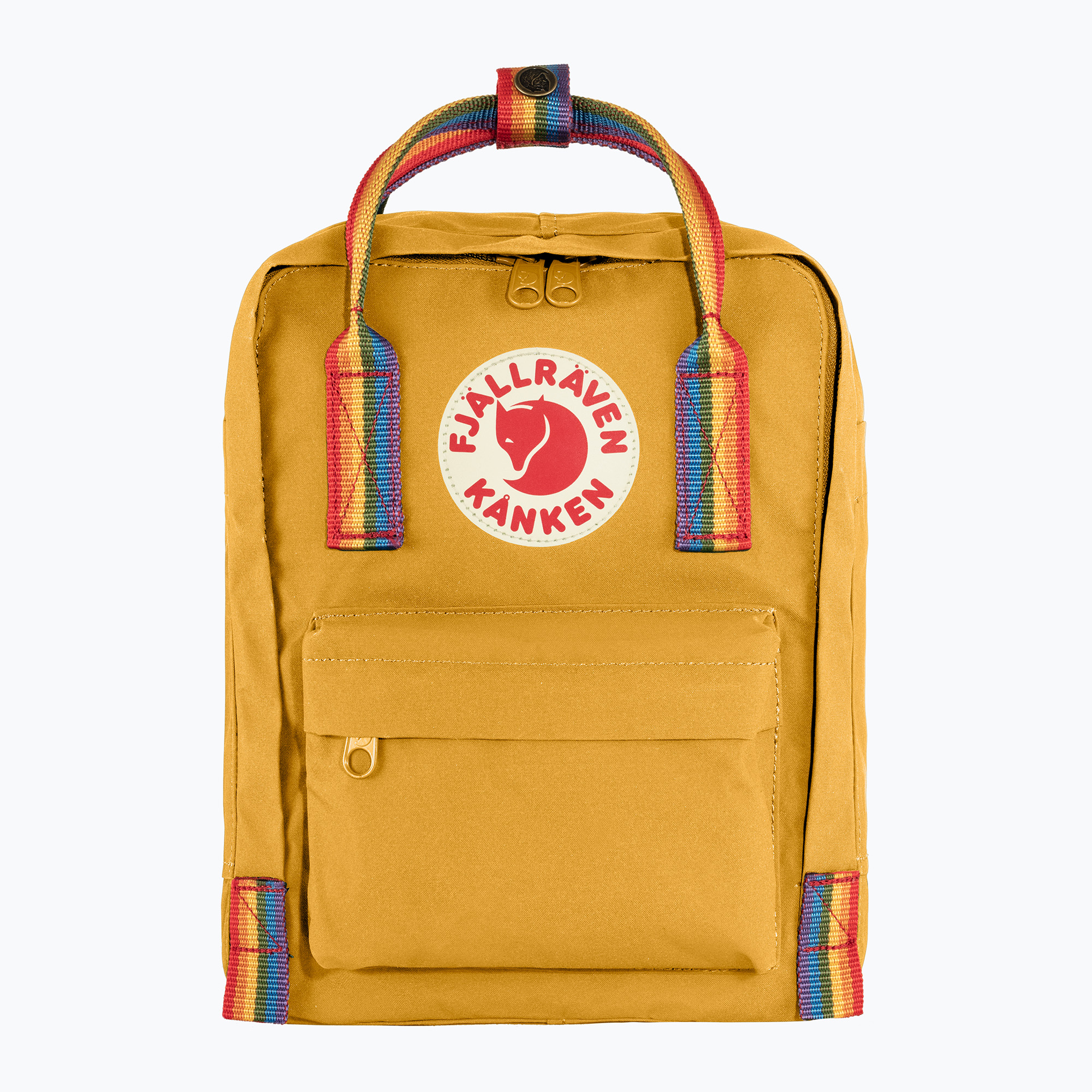 Mestský batoh Fjällräven Kanken Rainbow Mini 7 l ochre / rainbow pattern (Kanken Rainbow Mini F23621 160-907)