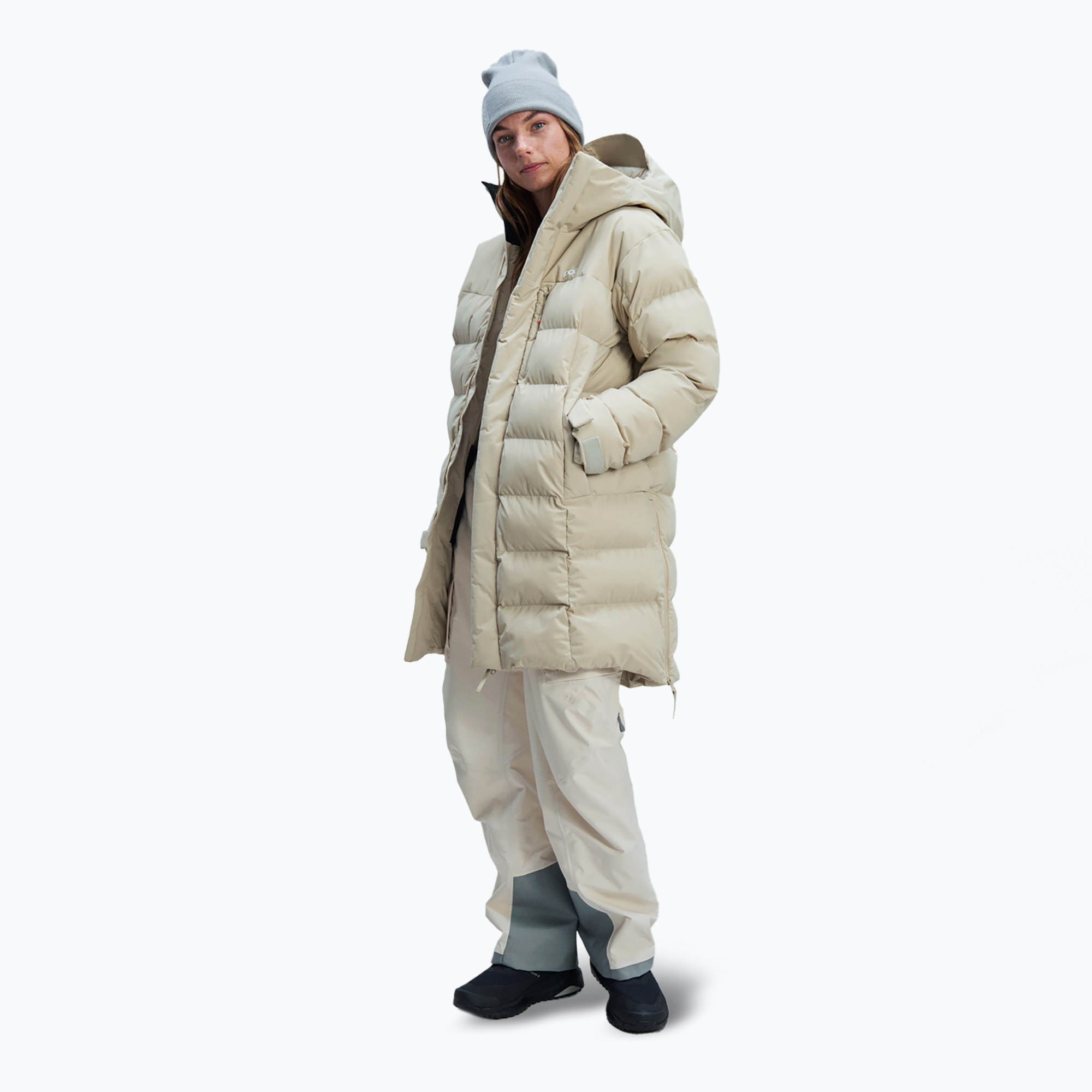 Dámska lyžiarska bunda POC Race Loft Parka natrolite beige (Race Loft Parka 51085)