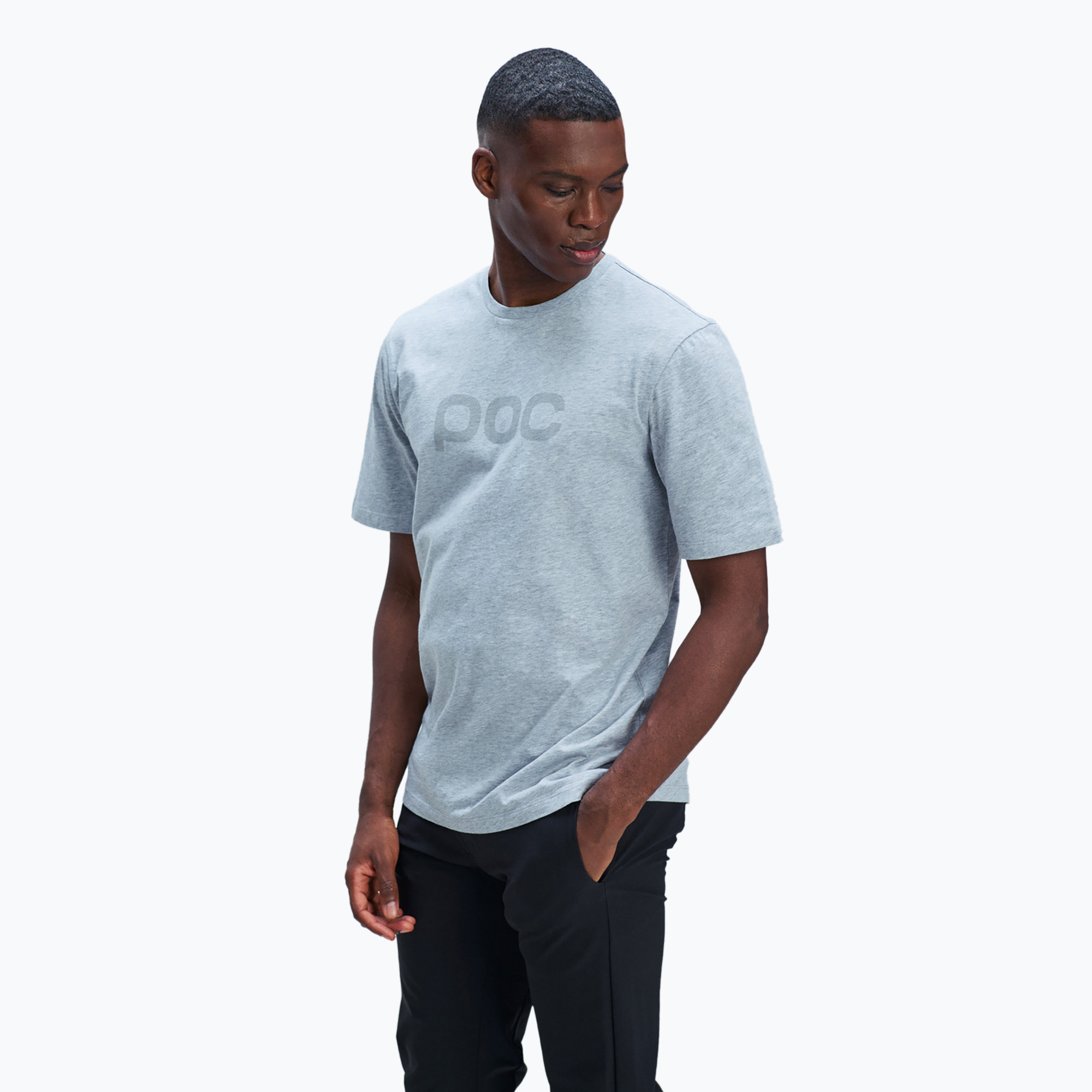 Tričko POC Tee grey/ melange (Tee 61650)