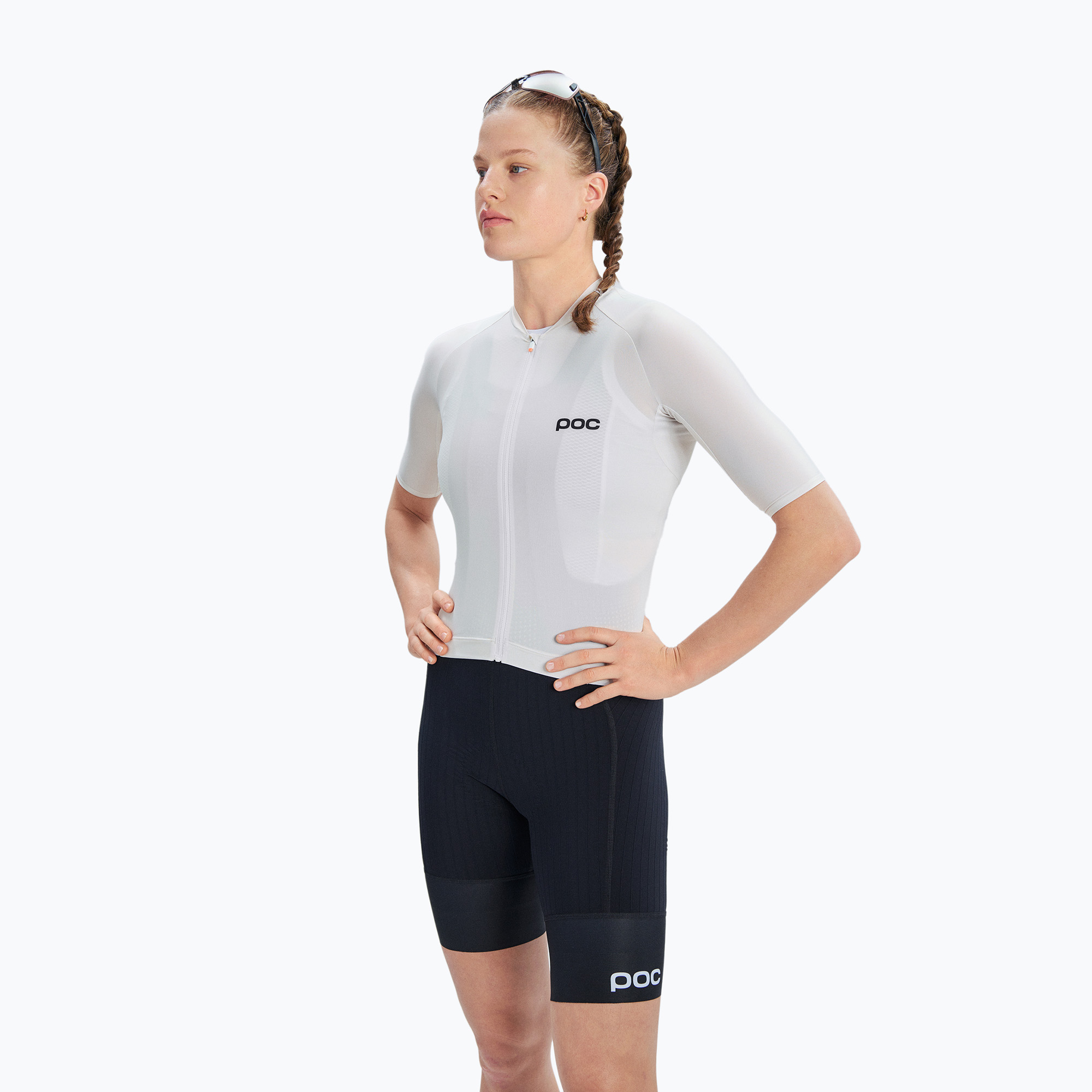 Dámsky cyklistický dres POC Pristine Jersey W okenite off-white