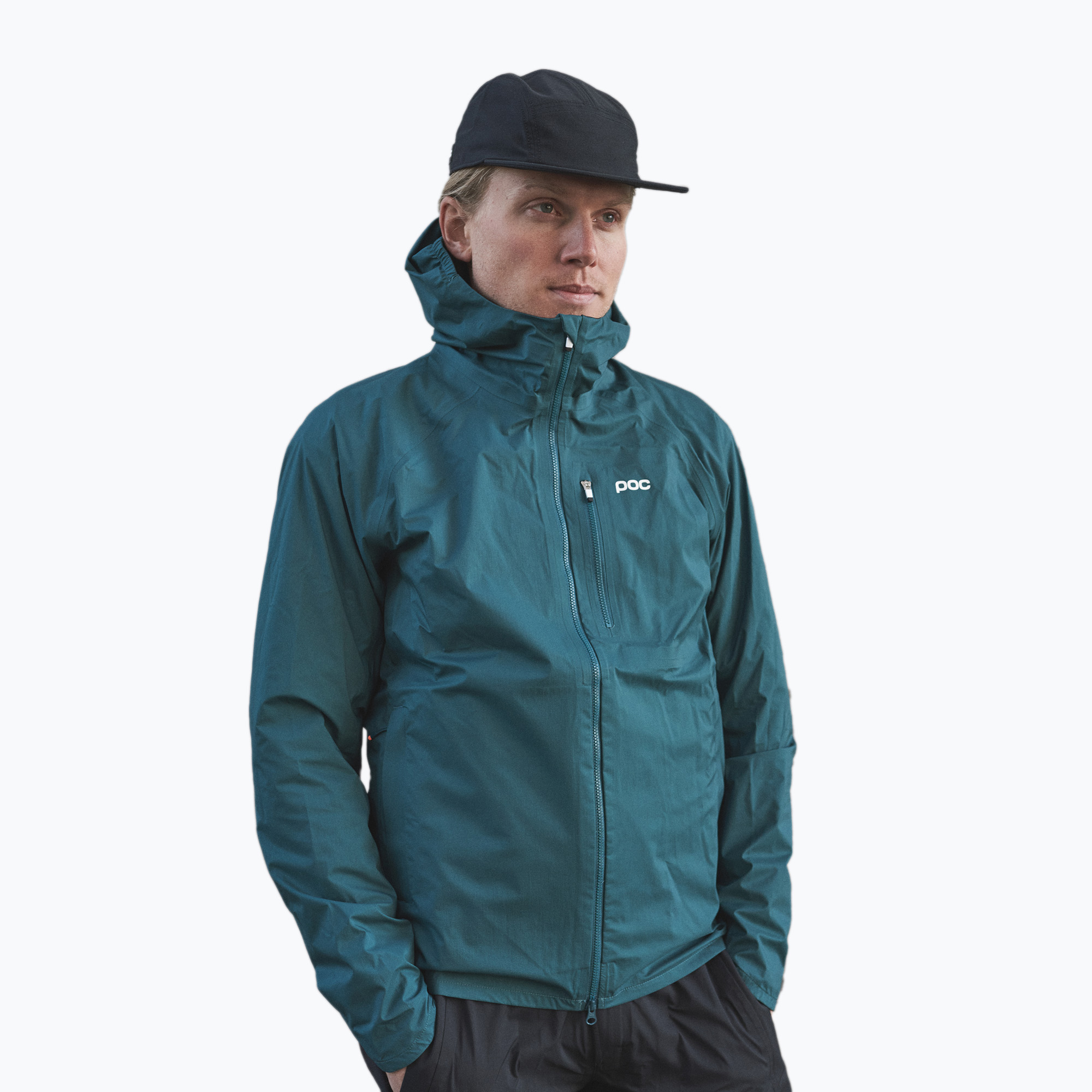 Pánska cyklistická bunda POC Motion Rain dioptase blue (Motion Rain 52323)