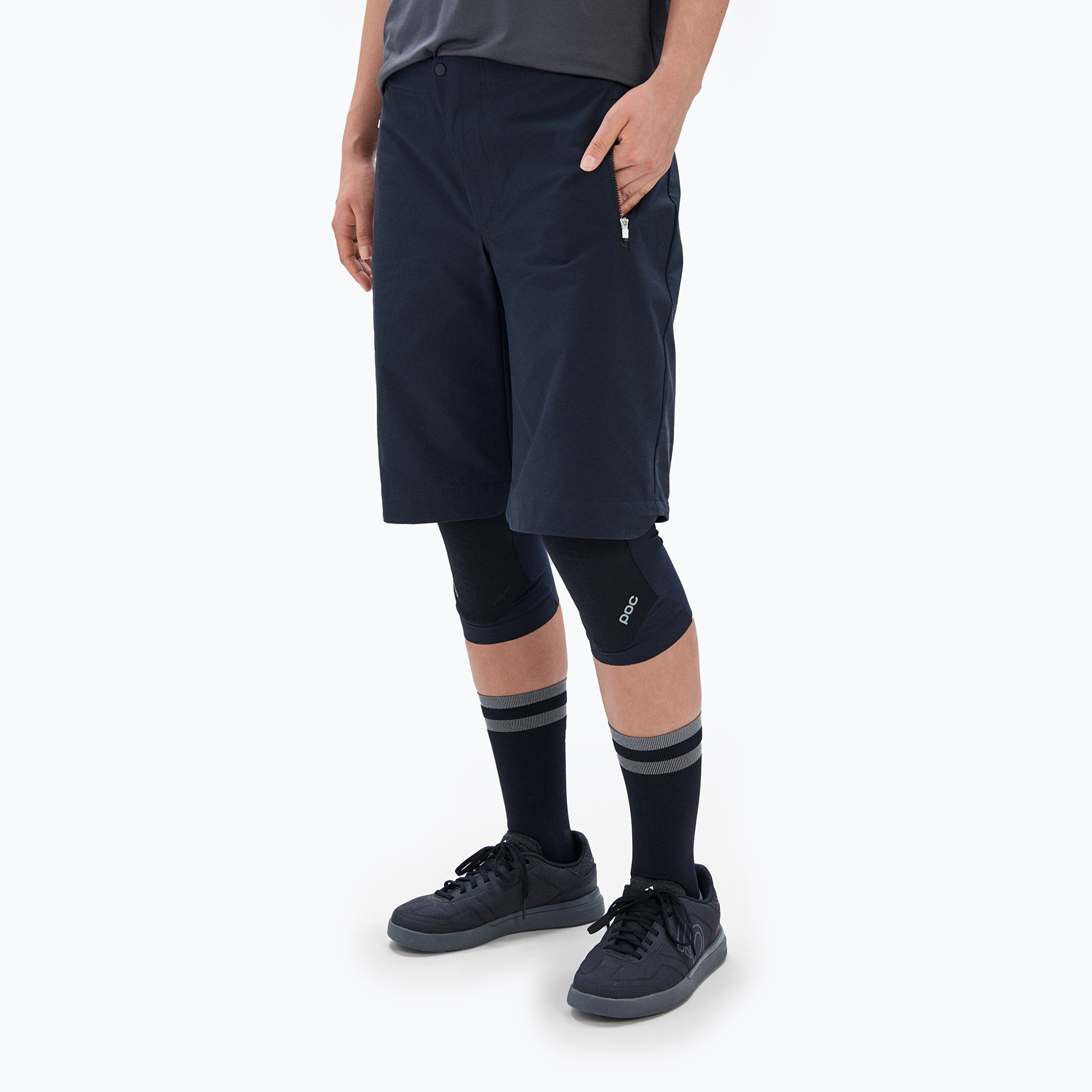 Dámske cyklistické šortky POC Essential Enduro uranium black