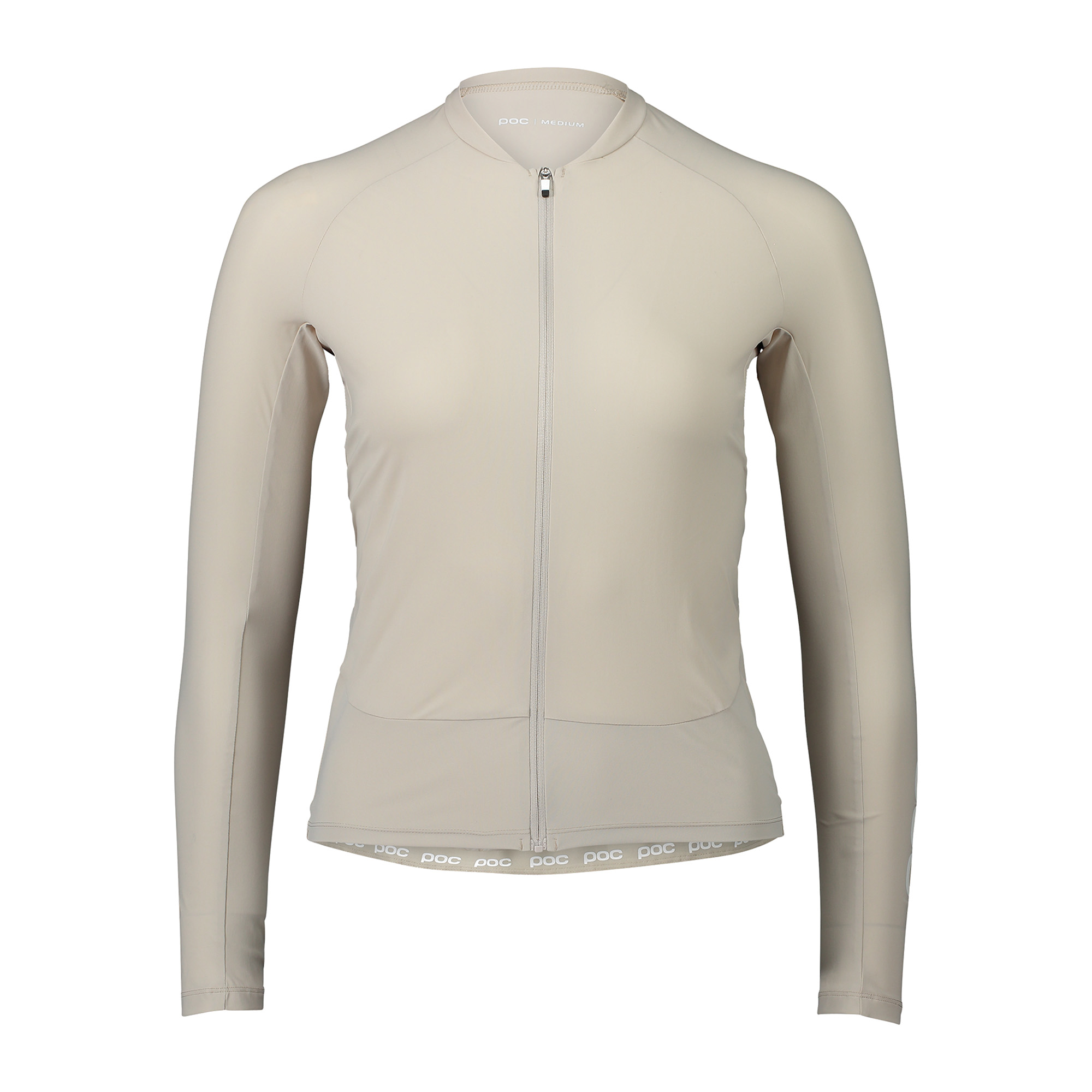 Dámske cyklistické oblečenie s dlhým rukávom POC Essential Road light sandstone beige (Essential Road W 53292)
