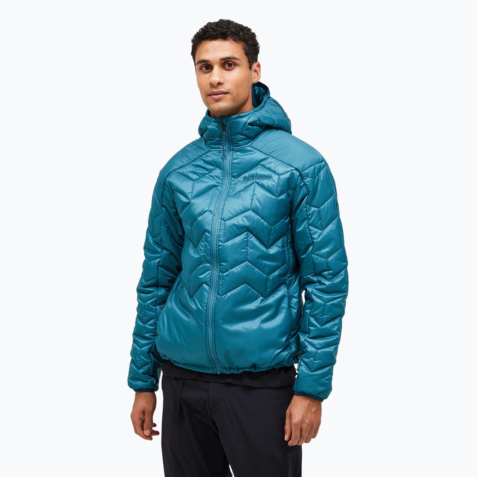 Pánska páperová bunda Peak Performance Elevate Liner Hood hydro fresh