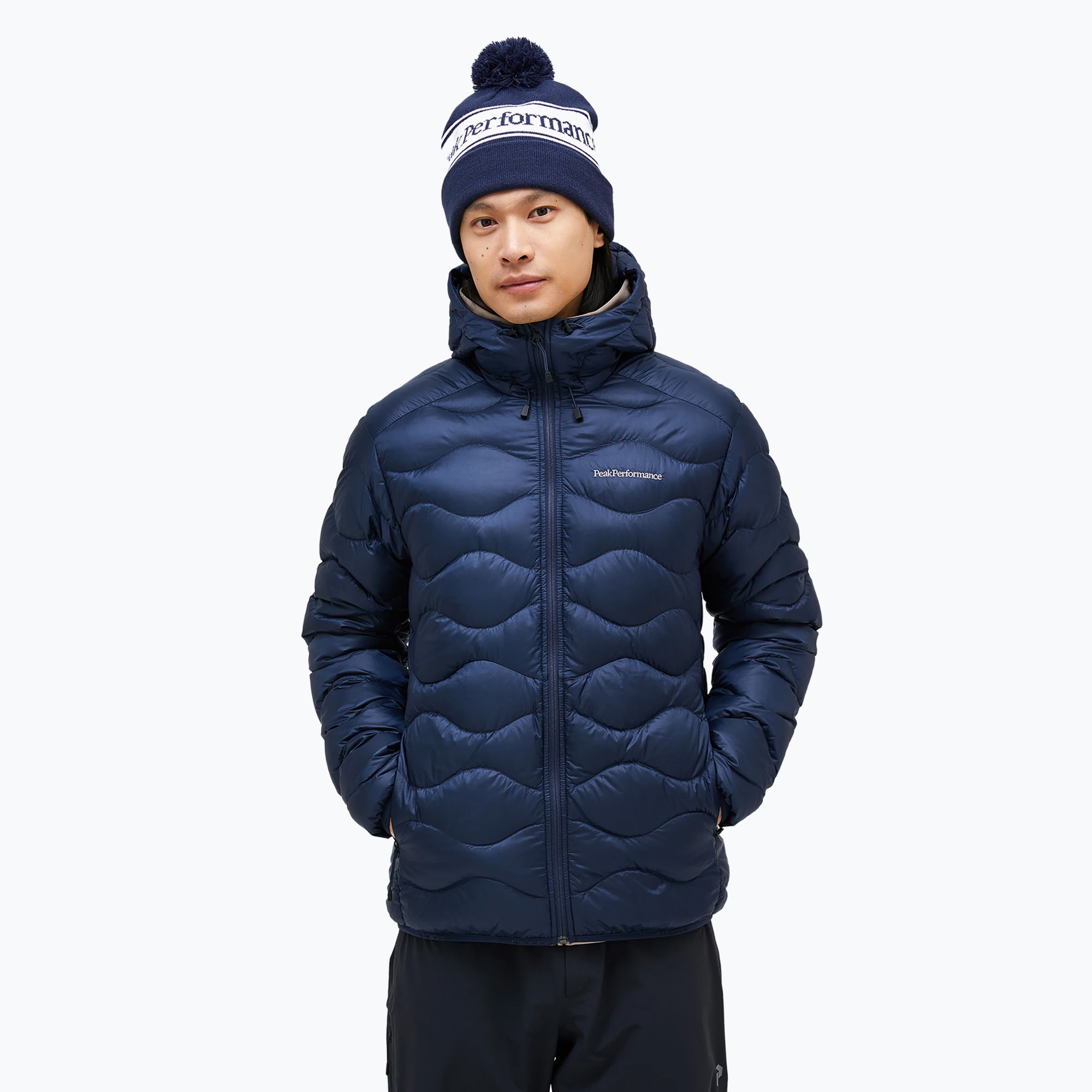 Kurtka puchowa meska Peak Performance Helium Down Hood blue shadow (Helium Down Hood G79845010)