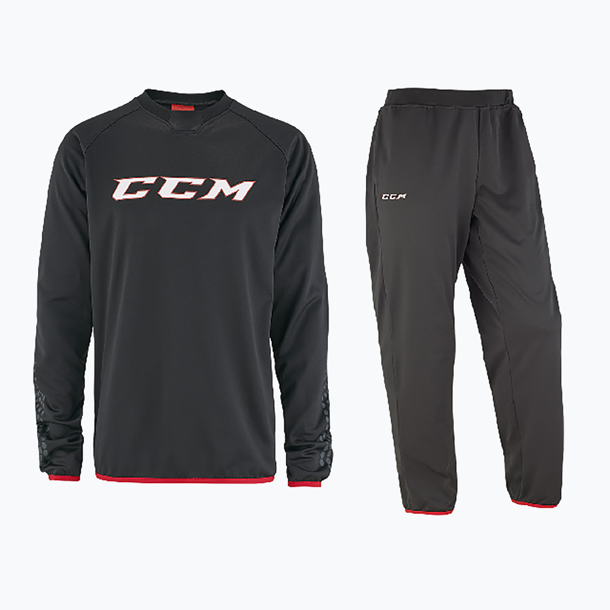 Detská tepláková súprava CCM Locker Suit JR black (Locker Suit JR 5397109)