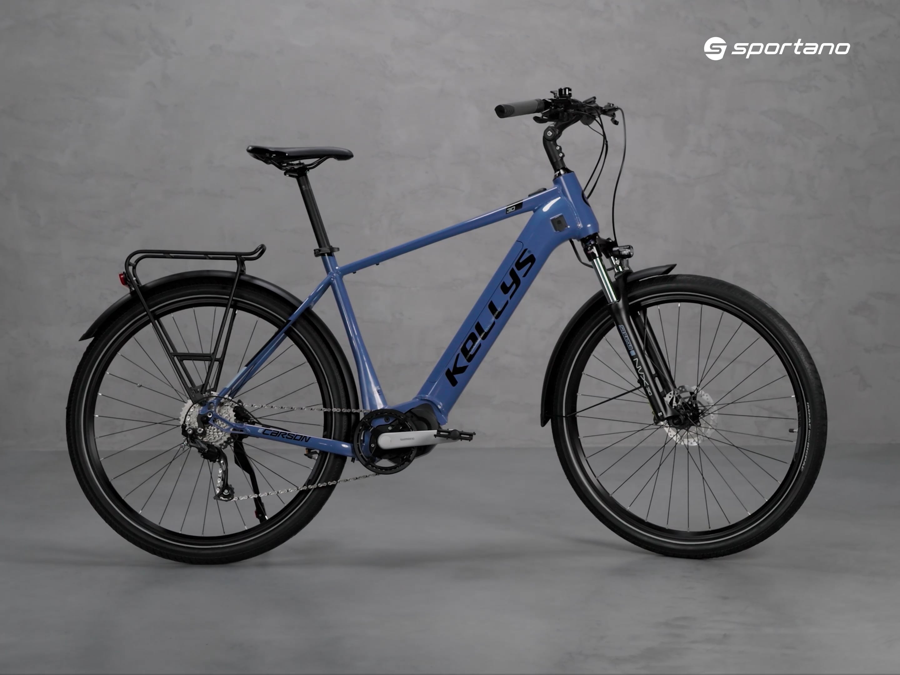Kellys E-Carson 3 28" elektrický bicykel 725Wh modrý 69638