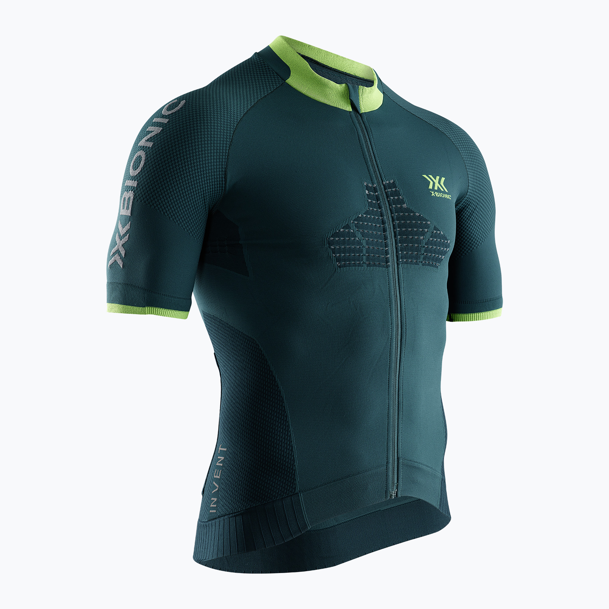 Pánske tričko X-Bionic Invent Regulator Bike Race Zip dark green RT-BT00S19M-E015 (Invent Regulator Bike Race Zip BT00S19M-E015)