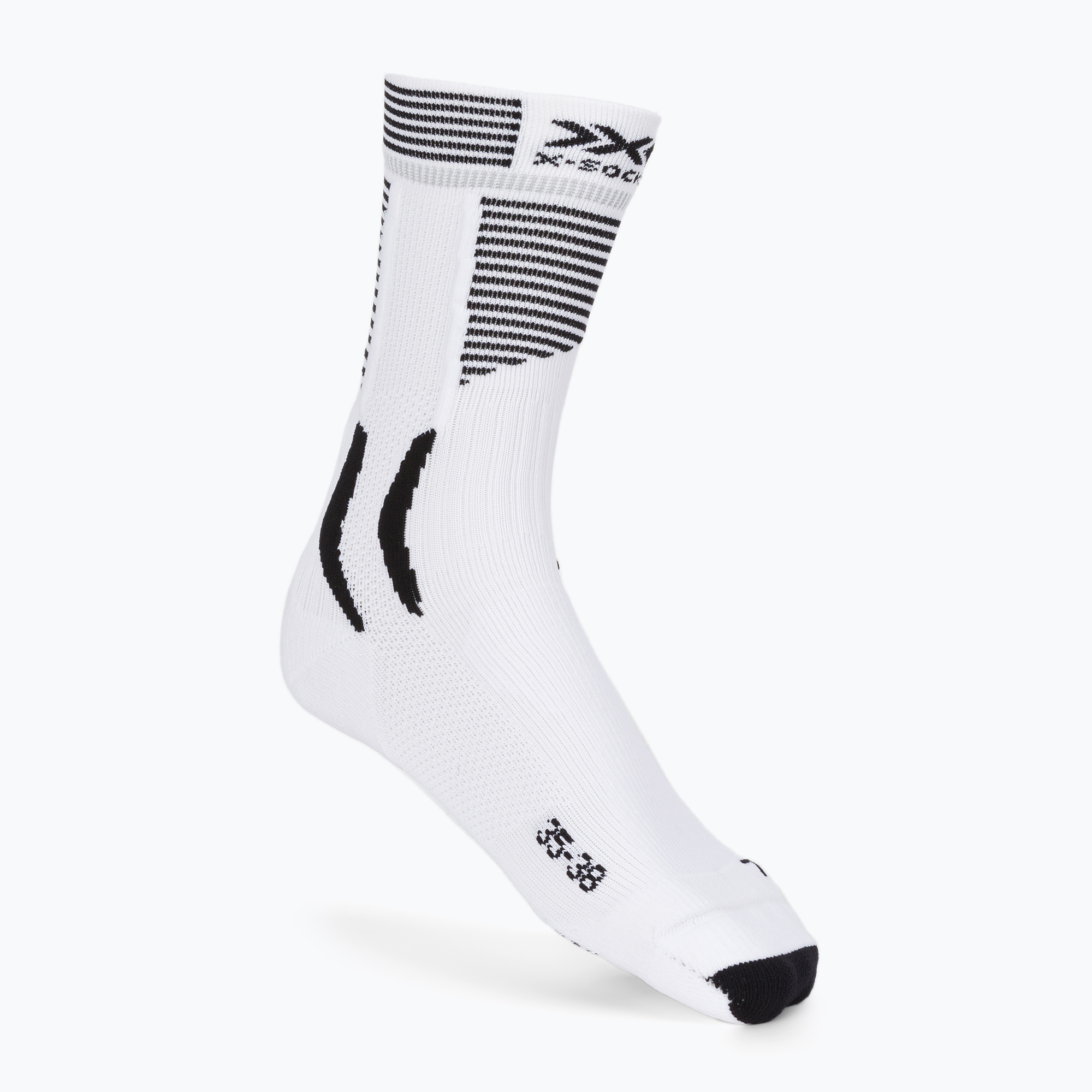 Ponožky X-Socks Bike Race biele a čierne BS05S19U-W003 (Bike Race XSBS05S19U)