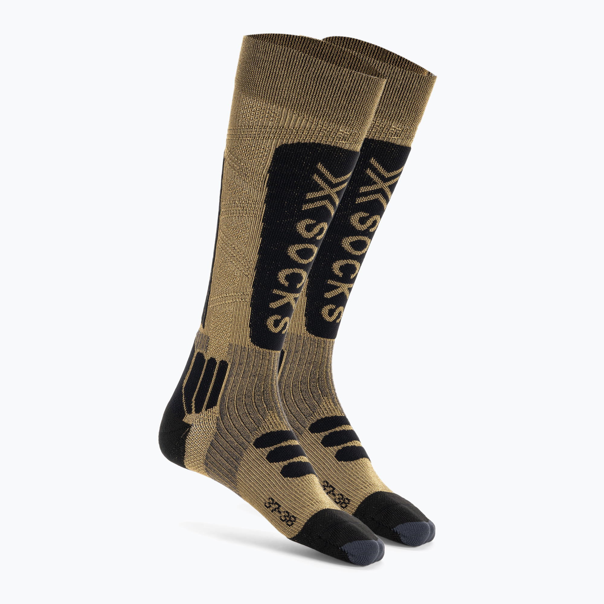Lyžiarske ponožky X-Socks Helixx Gold 4.0 hnedé XSSSXXW19U