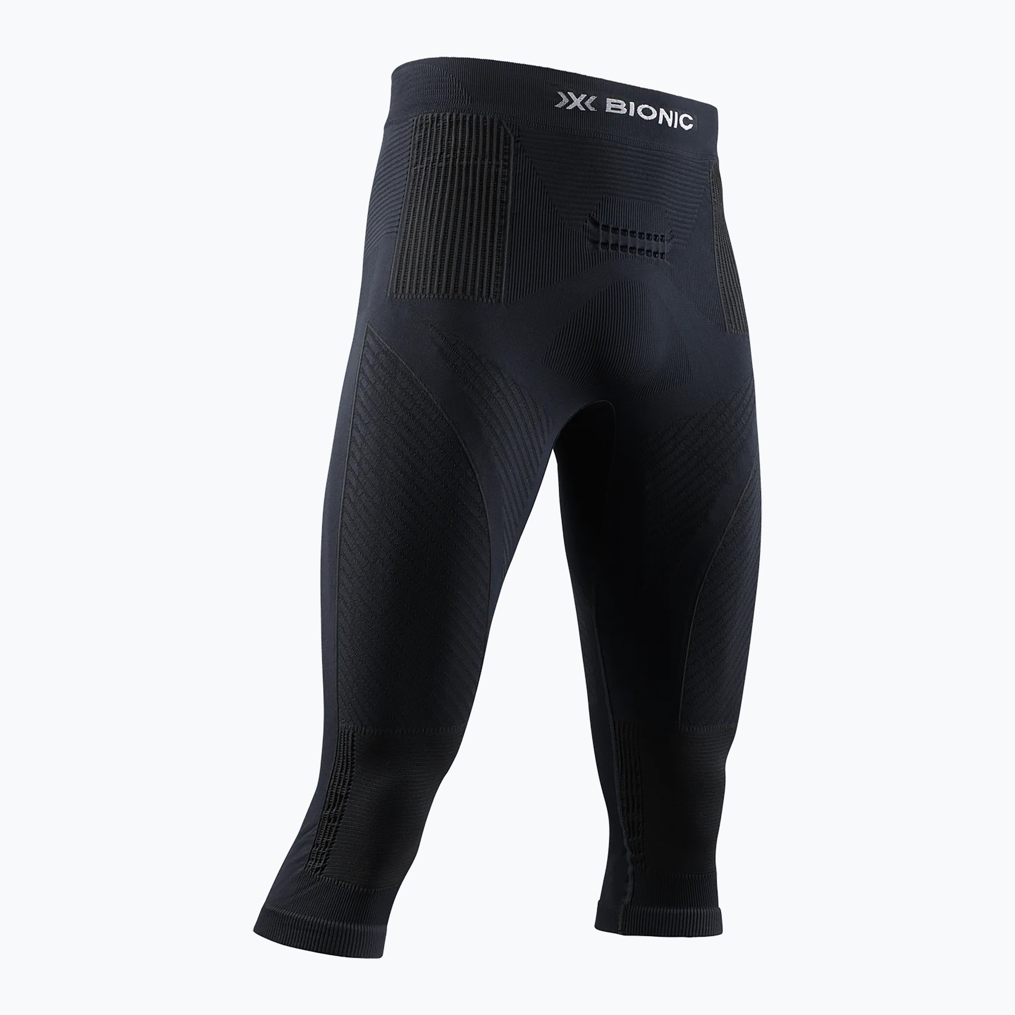 Pánske termo legíny X-Bionic Energy Accumulator 4.0 Pants 3/4 opal black / arctic white (Energy Accumulator 4.0 Pants 3/4 EAWP07W22M)
