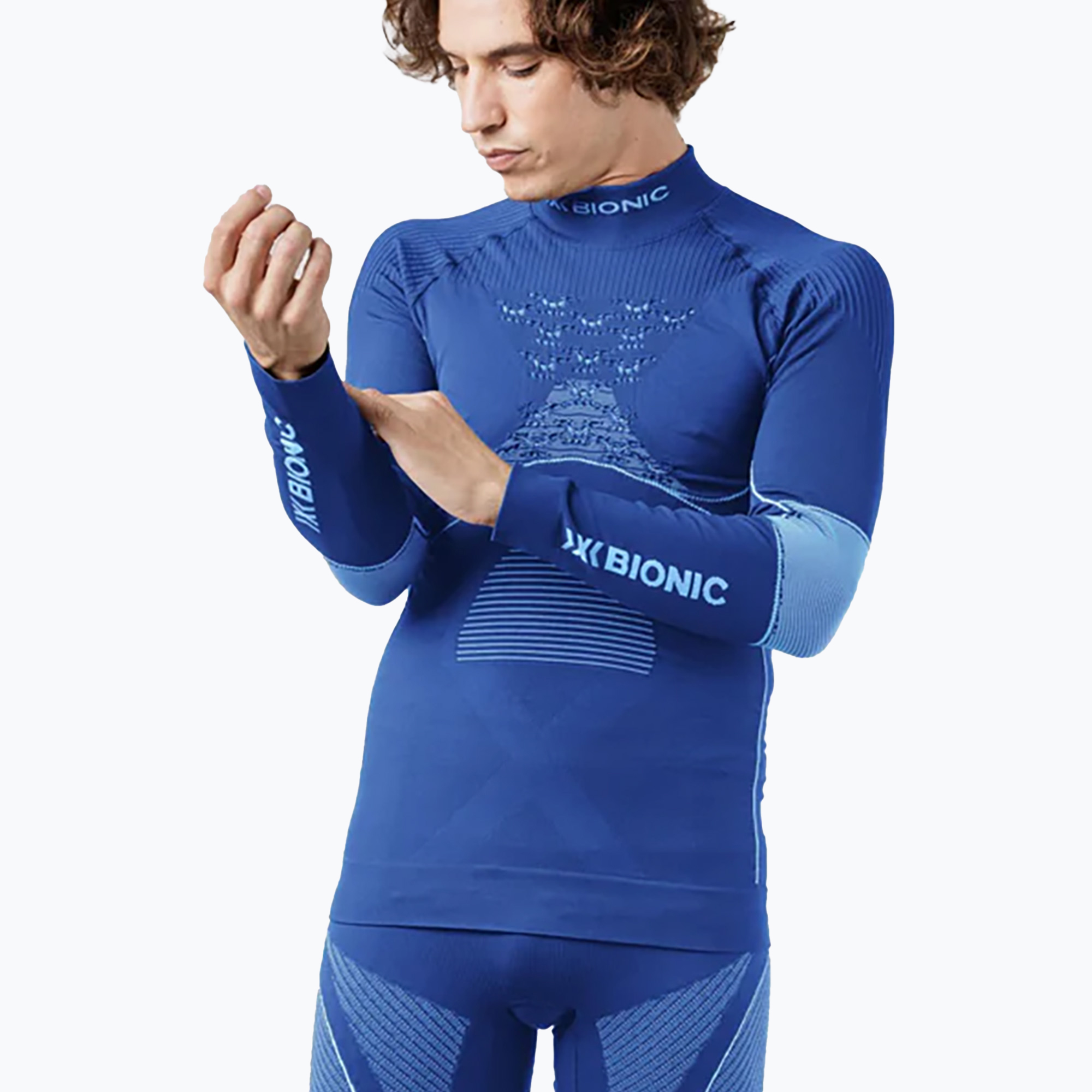 Pánska termo mikina X-Bionic Energy Accumulator 4.0 Turtle Neck navy/blue