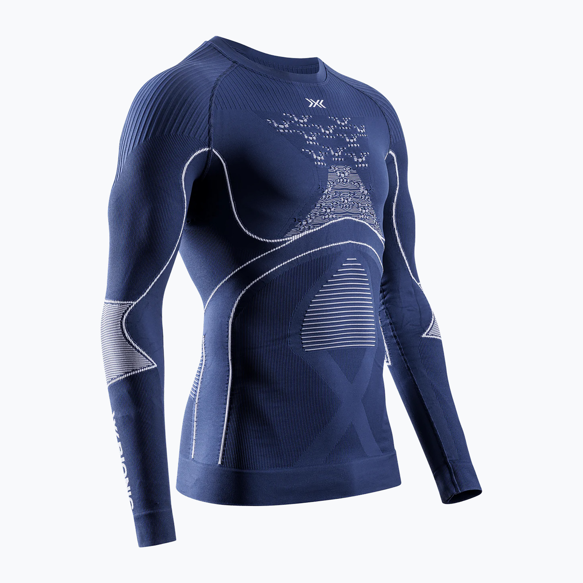 Pánsky termoaktívny longsleeve X-Bionic Energy Accumulator 4.0 marine/optical white (Energy Accumulator 4.0 EAWT18W19M)