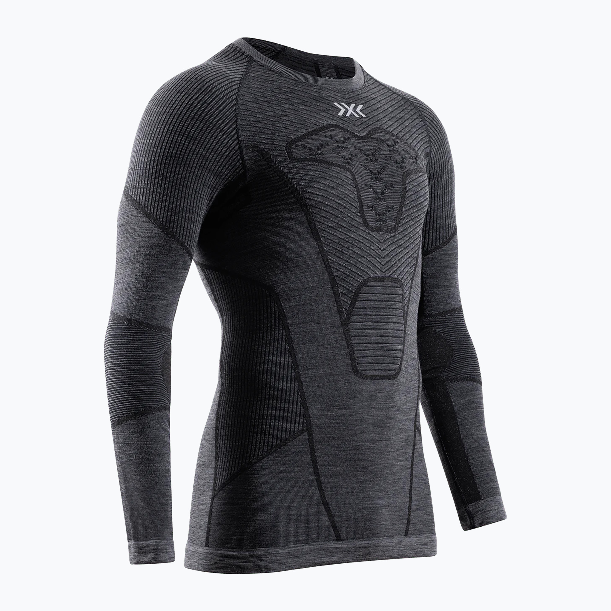 Pánsky termoaktívny longsleeve X-Bionic Symbio Merino Shirt rhino grey (Symbio Merino Shirt XMYTB2W24M)