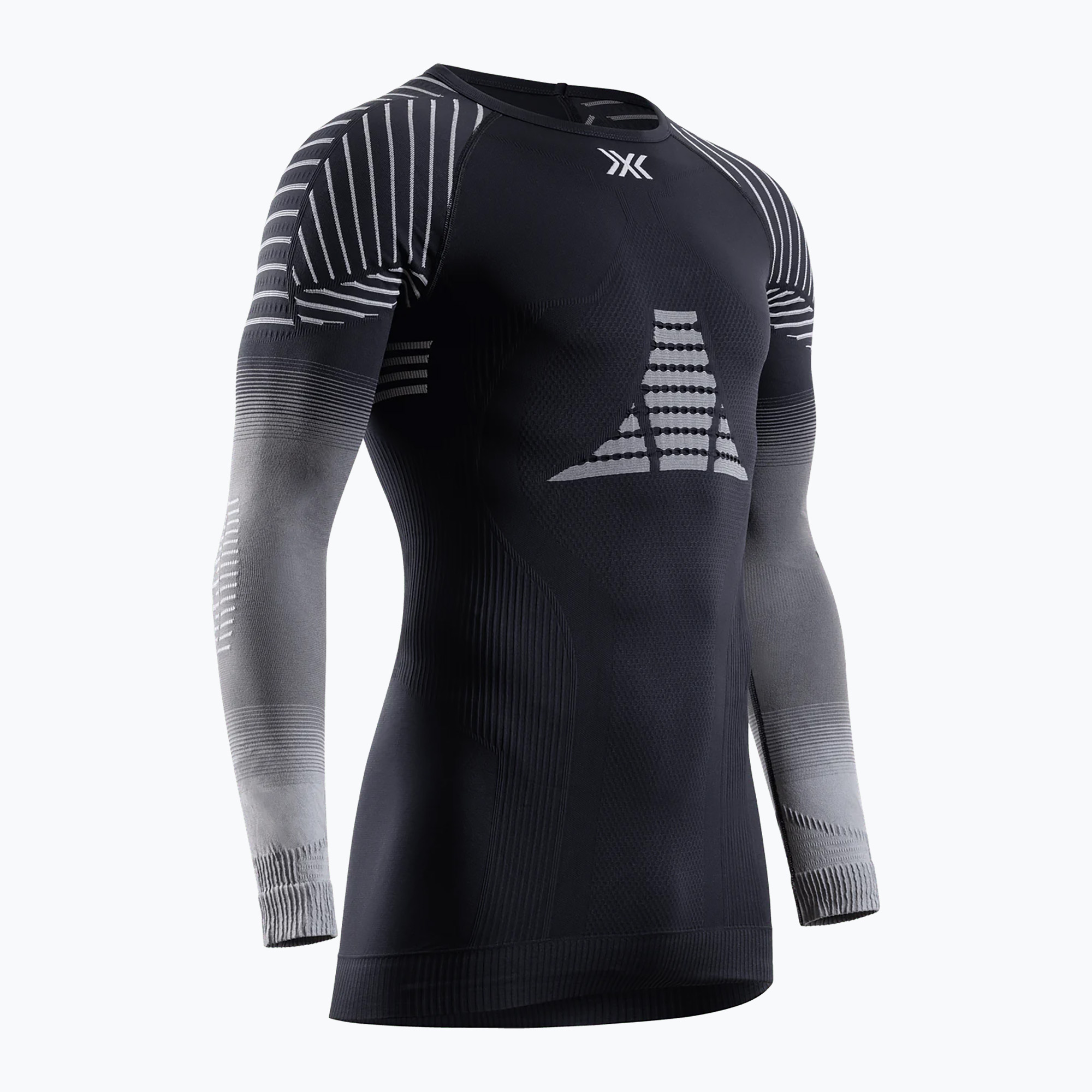 Pánsky termoaktívny longsleeve X-Bionic Invent Fx Shirt black/grey/light grey (Invent Fx Shirt INYTBYW24M)
