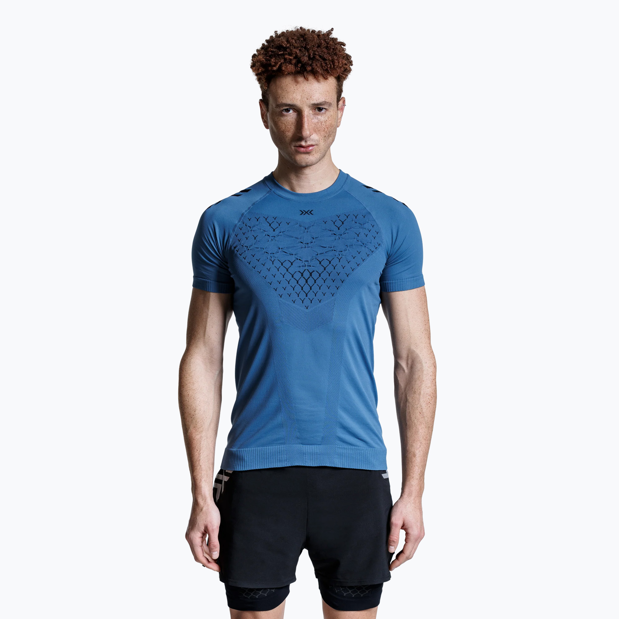 Pánske bežecké tričko X-Bionic Twyce Run slate blue/x black