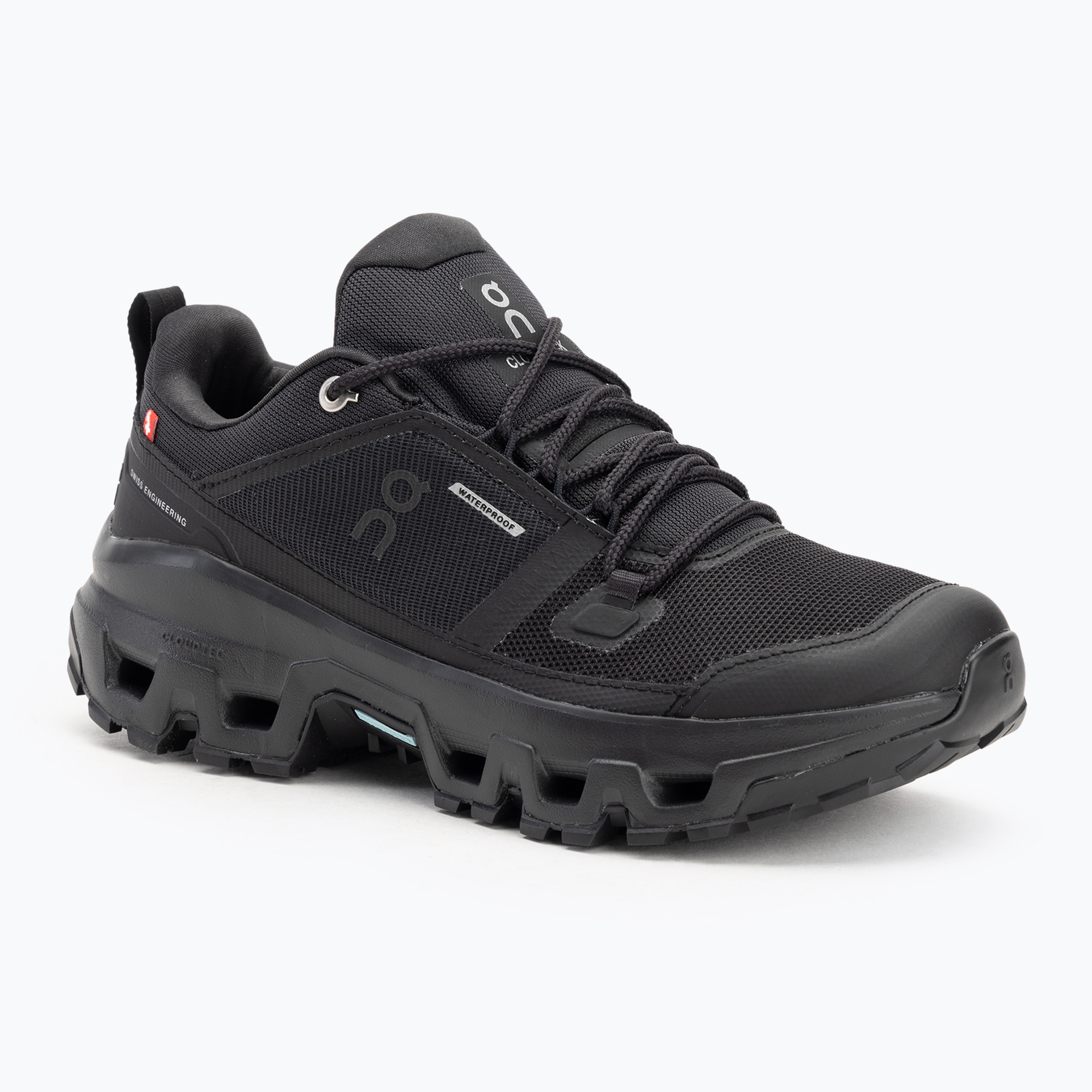 Dámske topánky On Running Cloudrock Low Waterproof black/black (Cloudrock Low Waterproof 3WF10141043)