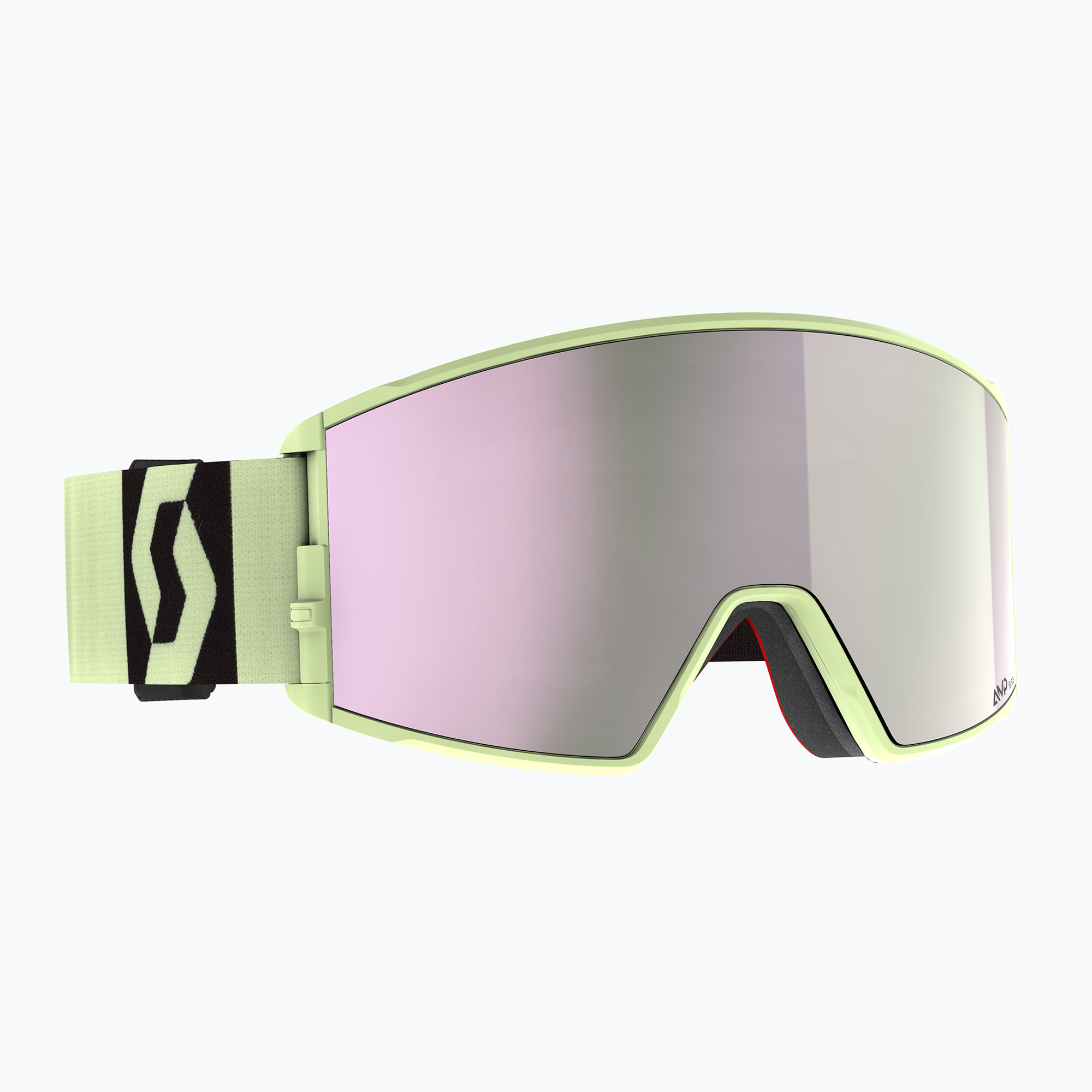 Lyžiarske okuliare SCOTT React AMP Pro acid yellow/amp pro lavender chrome/amp pro green (React AMP Pro 414504)