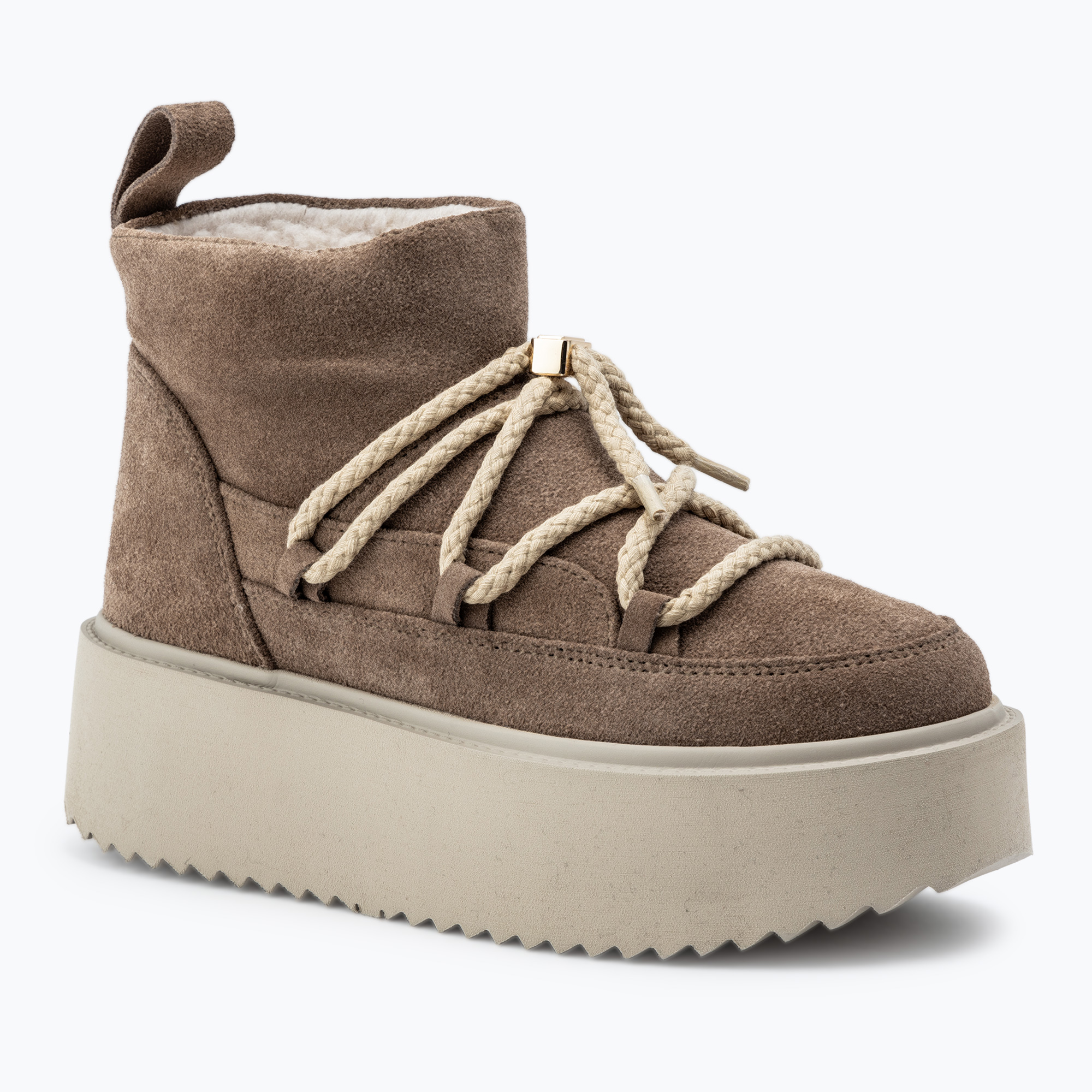 Dámske snehule INUIKII Classic Low Platform beige (Classic Low Platform 75204-004-705)
