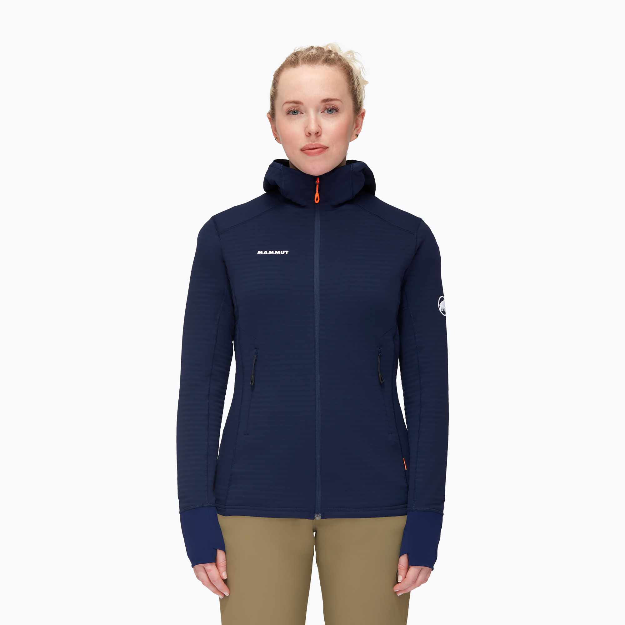 Mammut dámska fleecová mikina Taiss Light ML s kapucňou navy blue 1014-04540-5118-114 (Taiss Light ML Hooded 1014-04540-5118-114)
