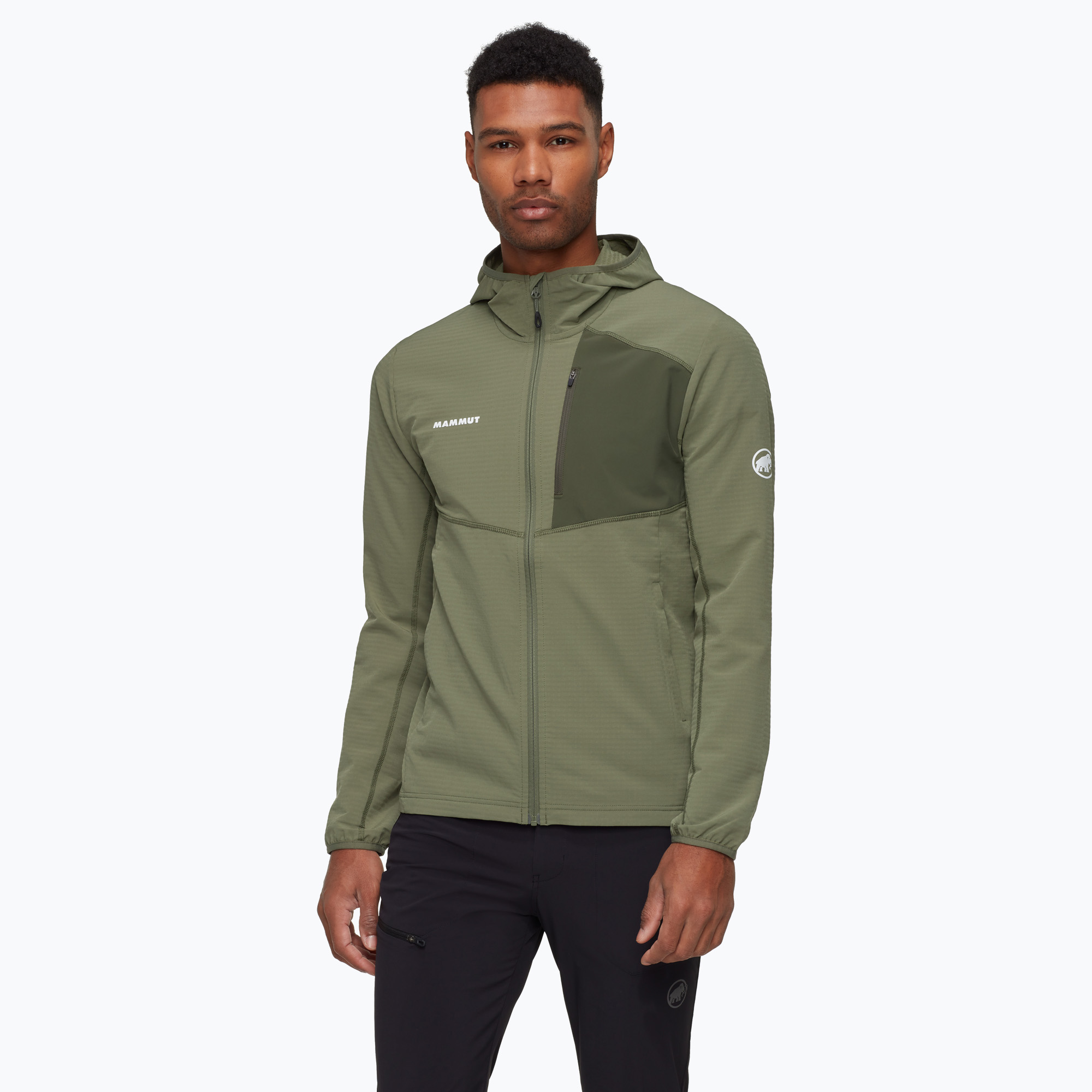 Dámska trekingová mikina Mammut Madris Light ML s kapucňou Marsh (Madris Light ML Hooded 1014-03842-40285-113)