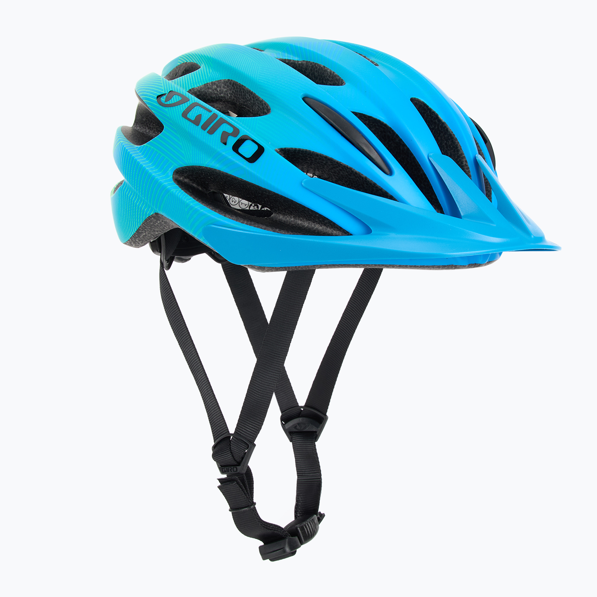 Detská cyklistická prilba Giro Raze matná modrá/limetková (Raze Jr GR-7075675)