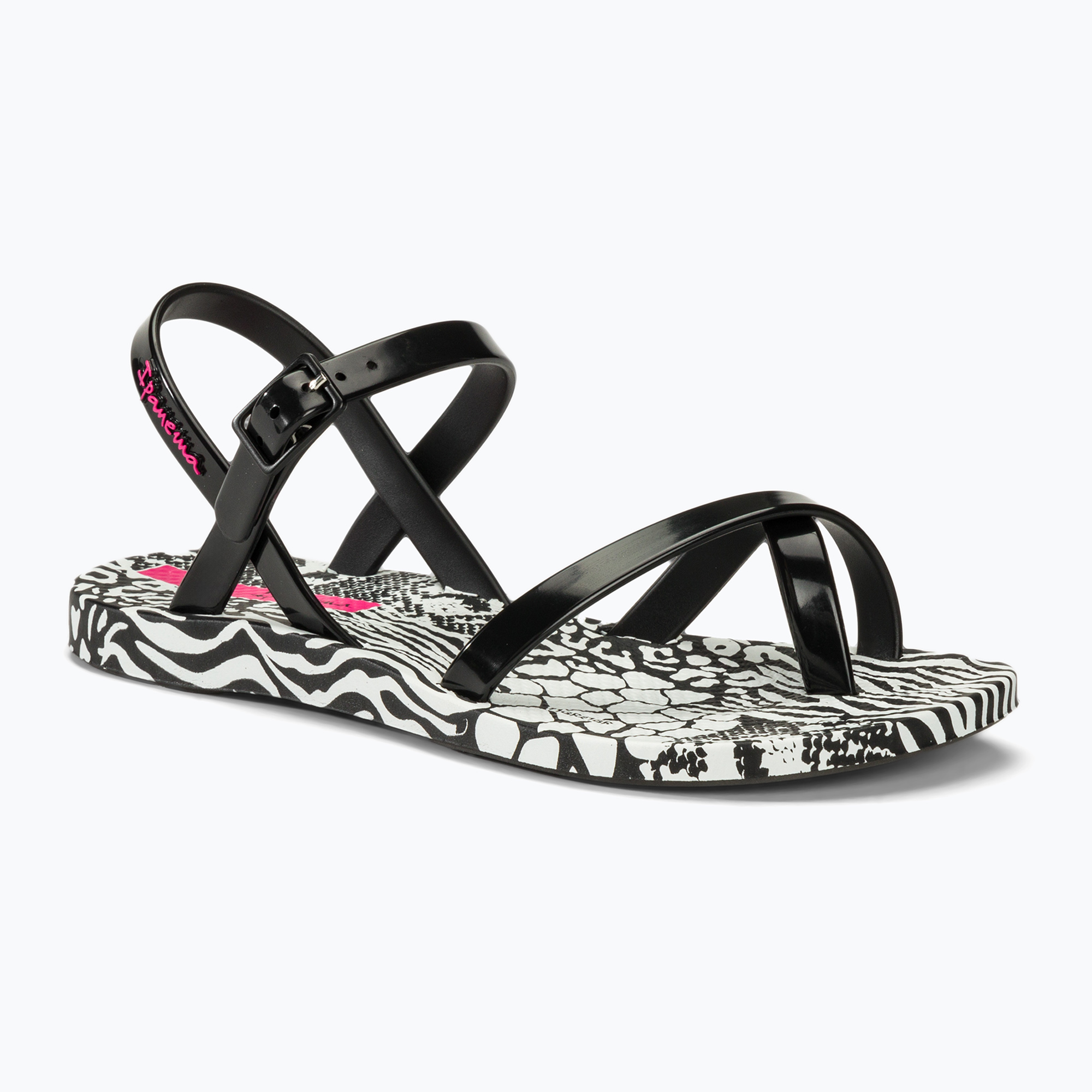 Detské čierno-biele sandále Ipanema Fashion Sand VIII (Fashion Sand VIII Kids 83180-20829)